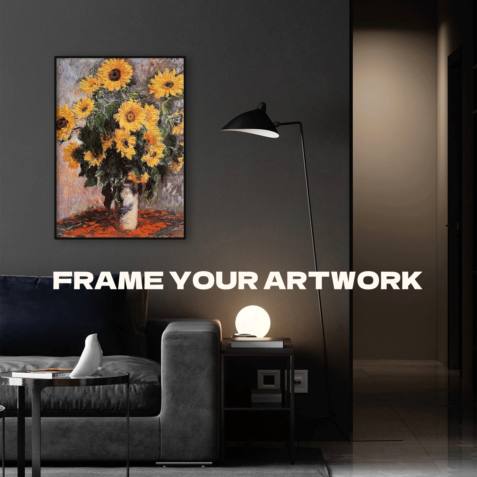Sunflowers in a Vase 500pcs/1000pcs Jigsaw Puzzle, Scratch-Resistant, Interactive Family Game & Brain-Boosting DIY Decor, Perfect for Halloween, Christmas & New Year Gifts, Family Puzzle Game