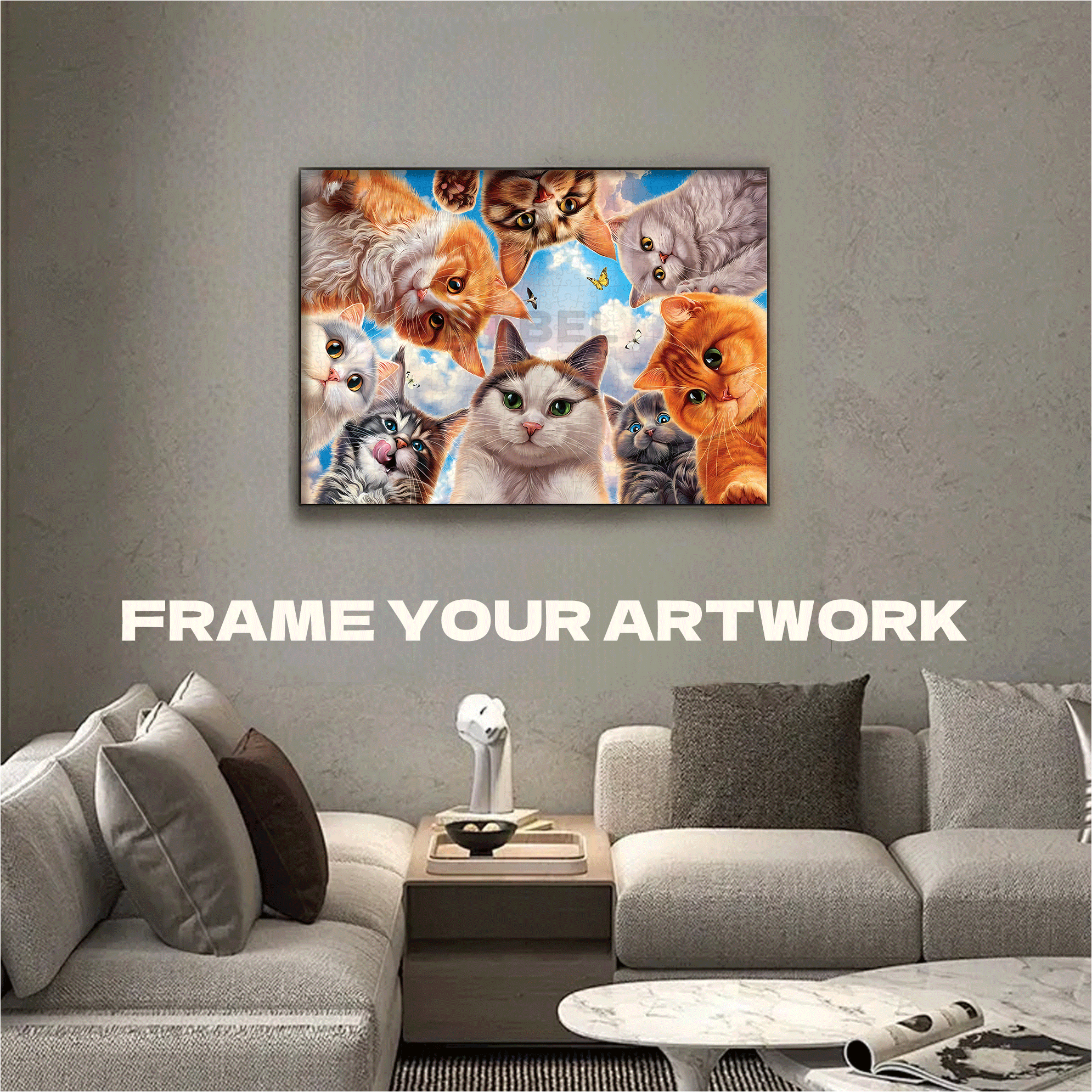 Mouse Perspective 500pcs/1000pcs Jigsaw Puzzle, Scratch-Resistant, Interactive Family Game & Brain-Boosting DIY Decor, Perfect for Halloween, Christmas & New Year Gifts, Family Puzzle Game