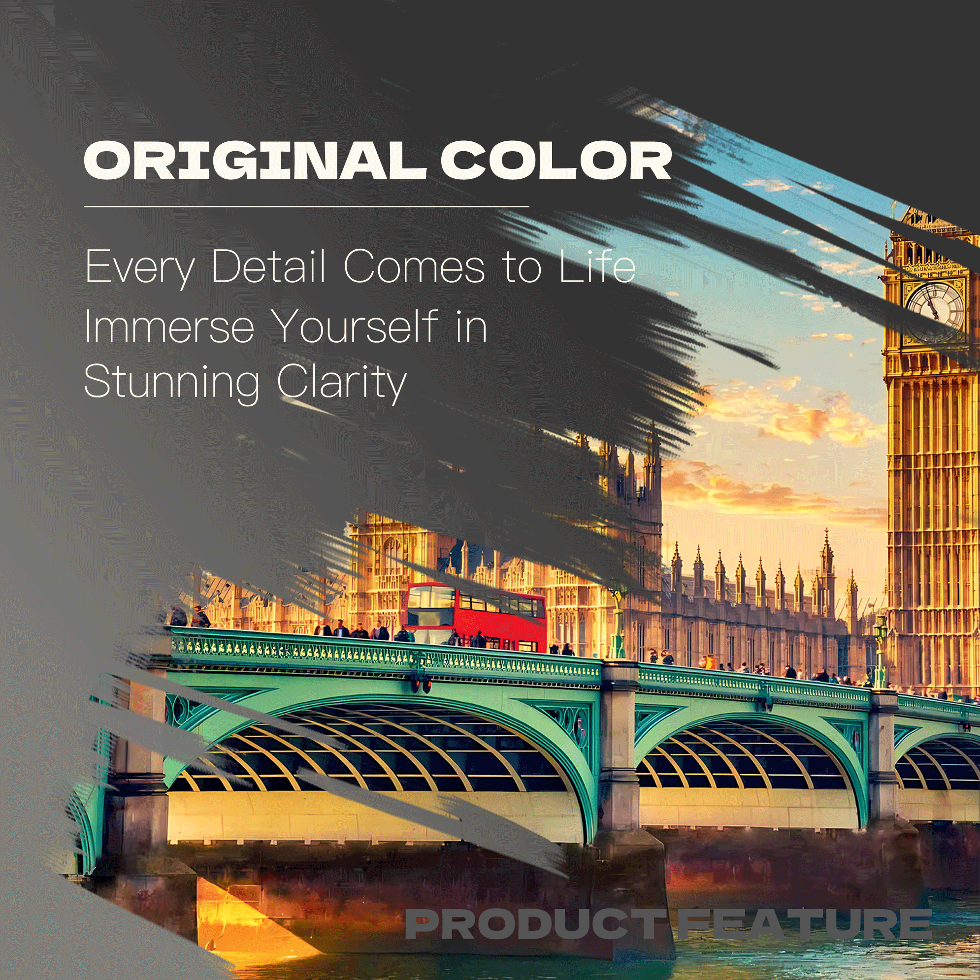 Westminster Bridge 500pcs/1000pcs Jigsaw Puzzle, Scratch-Resistant, Interactive Family Game & Brain-Boosting DIY Decor, Perfect for Halloween, Christmas & New Year Gifts, Family Puzzle Game
