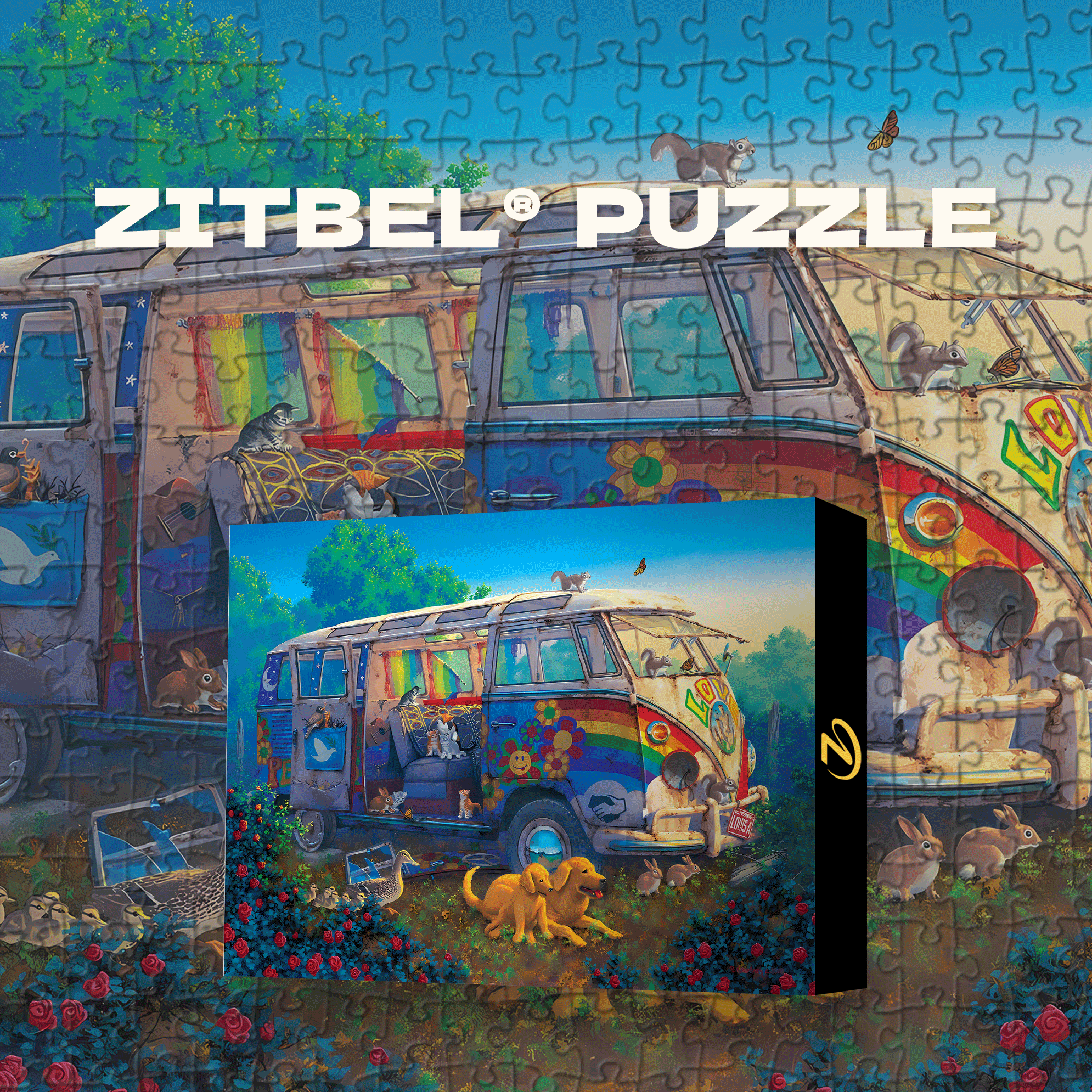 What a Wonderful World it is 500pcs/1000pcs Jigsaw Puzzle, Scratch-Resistant, Interactive Family Game & Brain-Boosting DIY Decor, Perfect for Halloween, Christmas & New Year Gifts, Family Puzzle Game