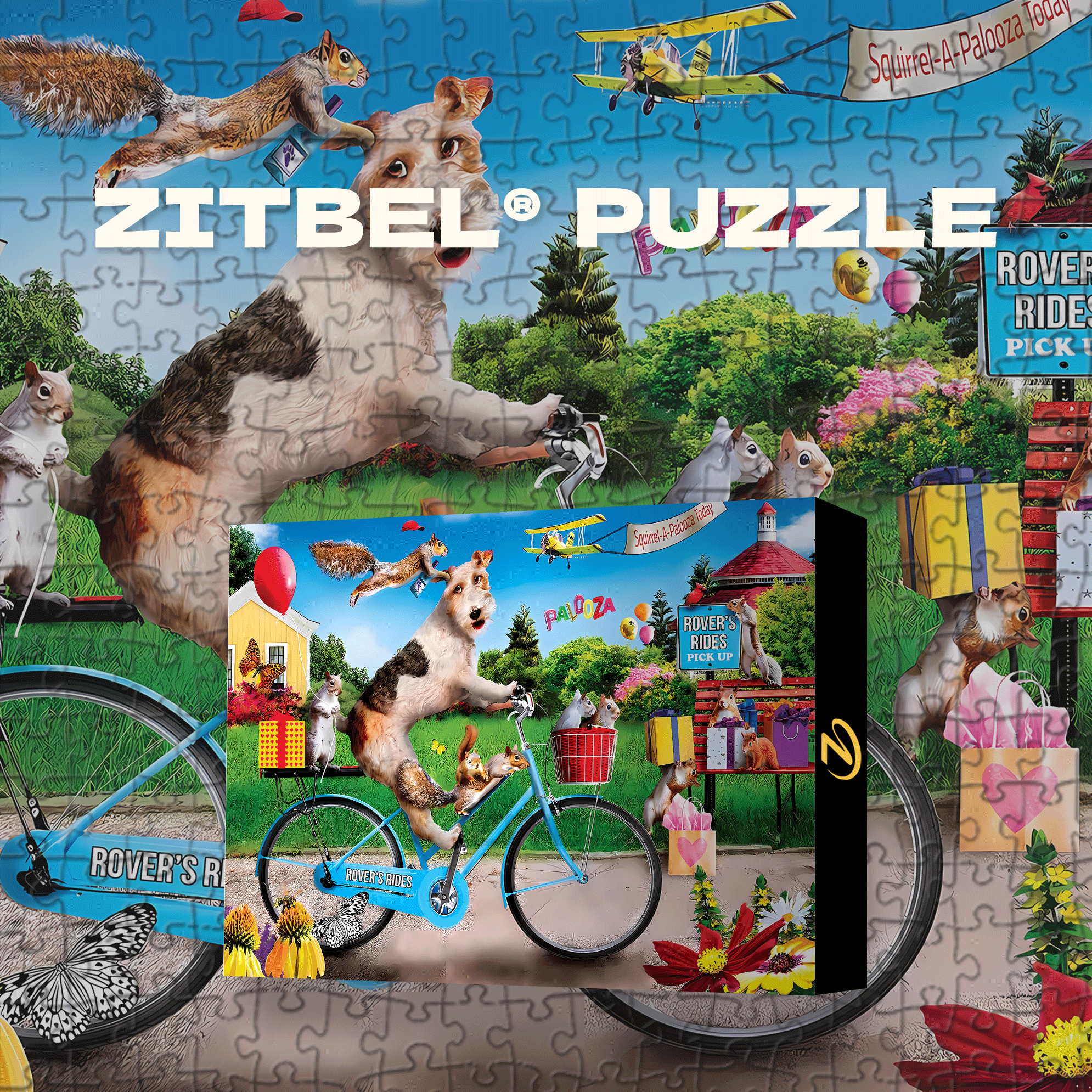 Wild & Whimsical 500pcs/1000pcs Jigsaw Puzzle, Scratch-Resistant, Interactive Family Game & Brain-Boosting DIY Decor, Perfect for Halloween, Christmas & New Year Gifts, Family Puzzle Game