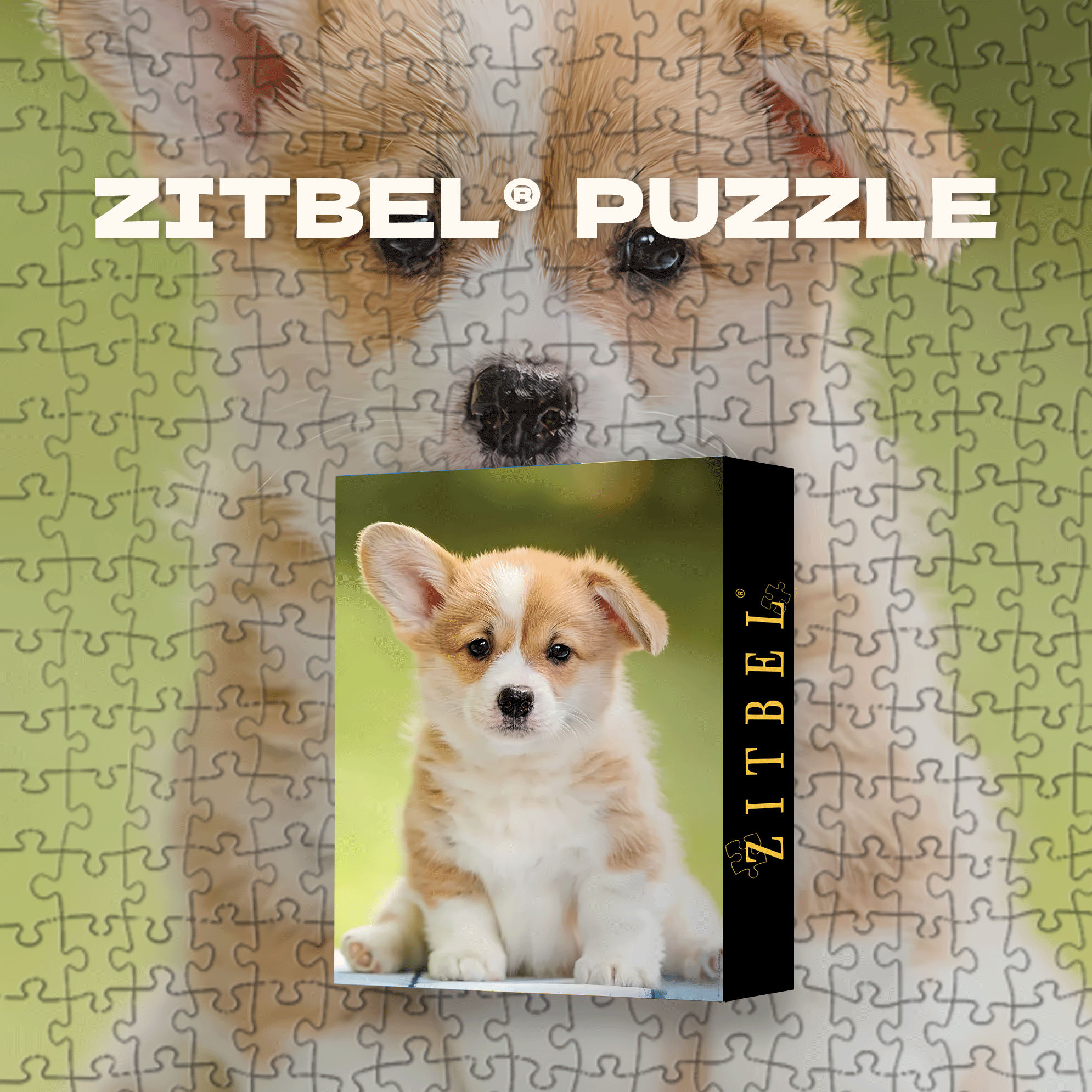 Adorable Corgi 500pcs/1000pcs Jigsaw Puzzle, Scratch-Resistant, Interactive Family Game & Brain-Boosting DIY Decor, Perfect for Halloween, Christmas & New Year Gifts, Family Puzzle Game