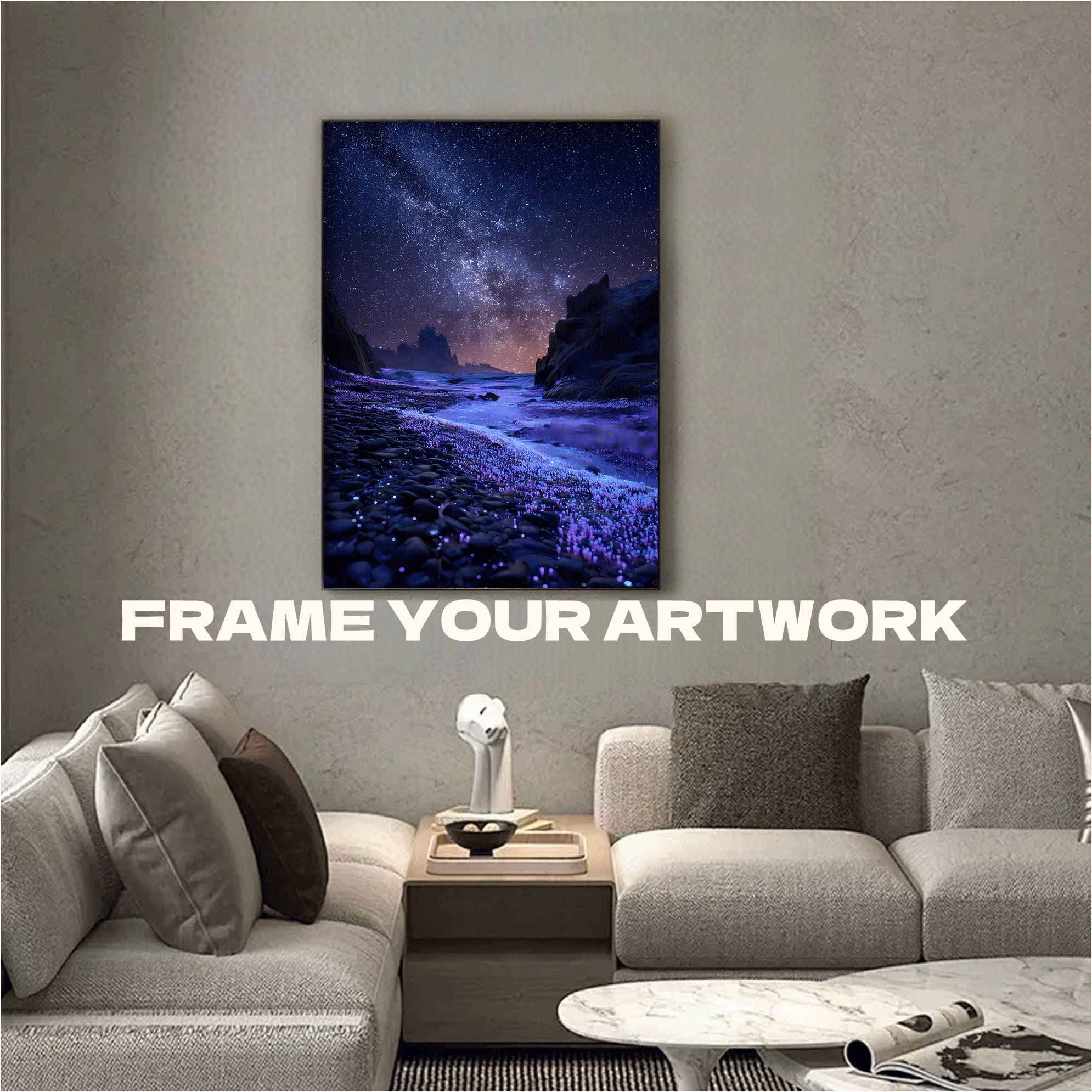 Amethyst Path Leading to the Starry River 500pcs/1000pcs Jigsaw Puzzle, Scratch-Resistant, Interactive Family Game & Brain-Boosting DIY Decor, Perfect for Halloween, Christmas & New Year Gifts, Family Puzzle Game