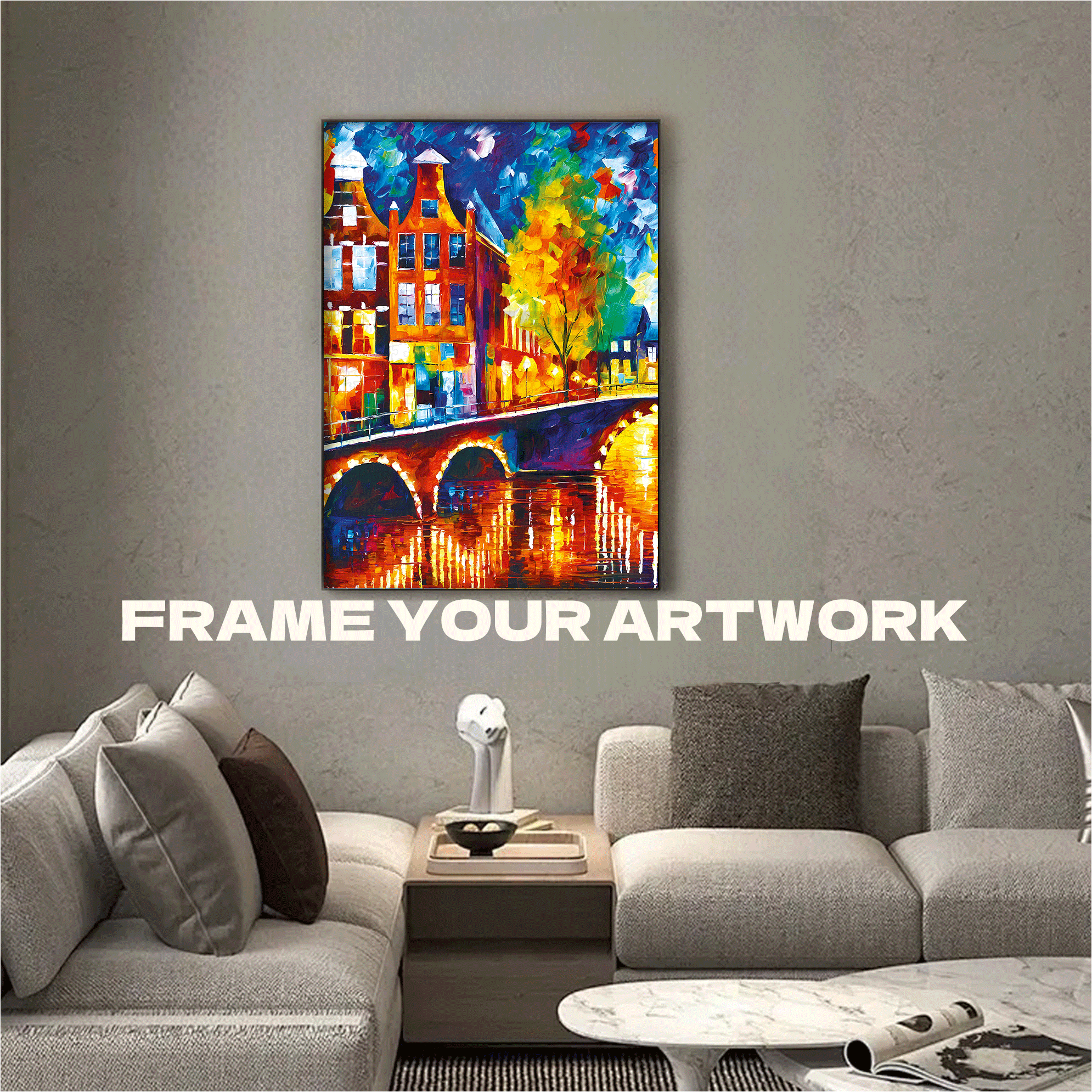 Amsterdam 500pcs/1000pcs Jigsaw Puzzle, Scratch-Resistant, Interactive Family Game & Brain-Boosting DIY Decor, Perfect for Halloween, Christmas & New Year Gifts, Family Puzzle Game