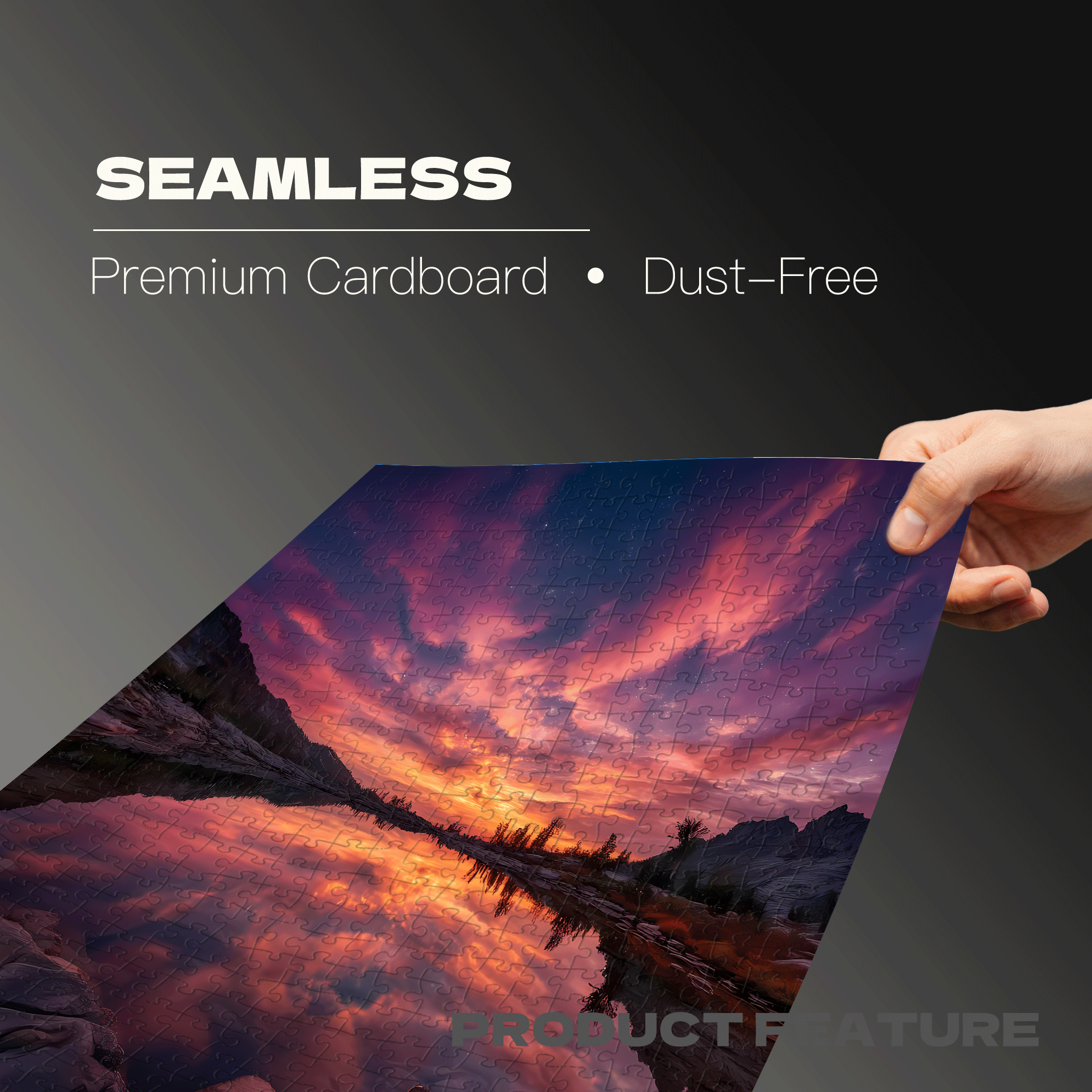 Beautiful Sunset 500pcs/1000pcs Jigsaw Puzzle, Scratch-Resistant, Interactive Family Game & Brain-Boosting DIY Decor, Perfect for Halloween, Christmas & New Year Gifts, Family Puzzle Game