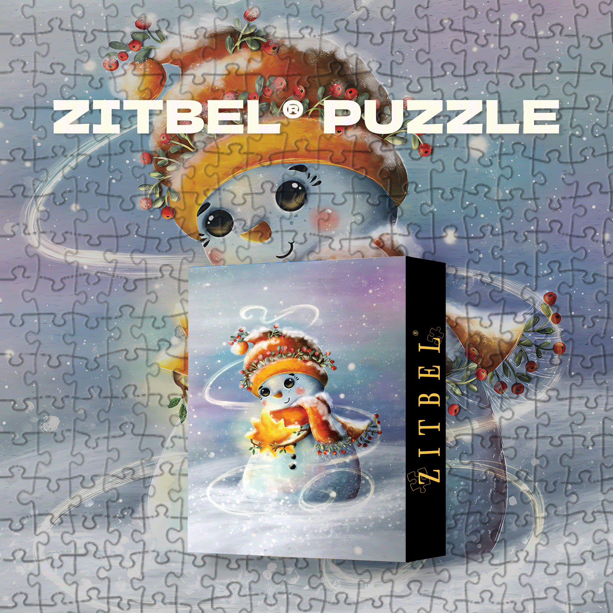 Flurry Magic 500pcs/1000pcs Jigsaw Puzzle, Scratch-Resistant, Interactive Family Game & Brain-Boosting DIY Decor, Perfect for Halloween, Christmas & New Year Gifts, Family Puzzle Game