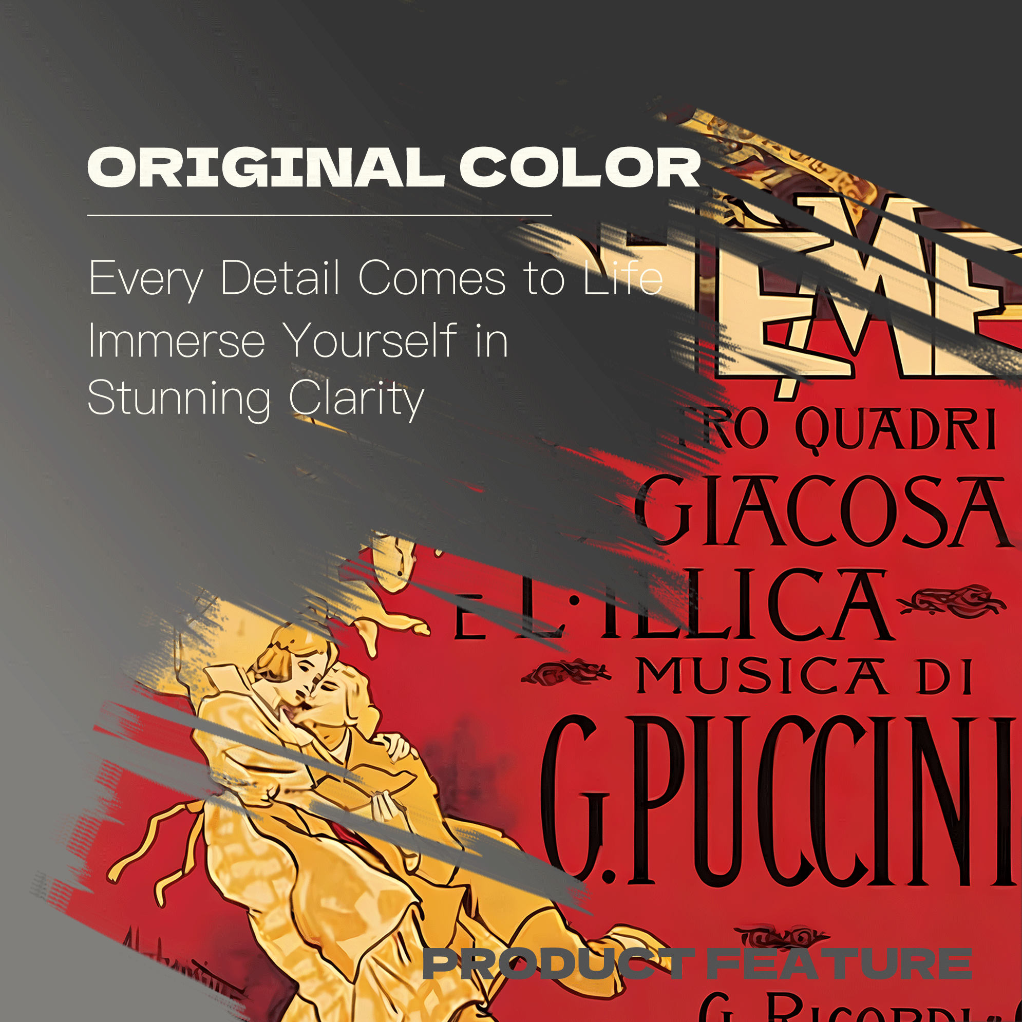 Giacomo Puccini 500pcs/1000pcs Jigsaw Puzzle, Scratch-Resistant, Interactive Family Game & Brain-Boosting DIY Decor, Perfect for Halloween, Christmas & New Year Gifts, Family Puzzle Game