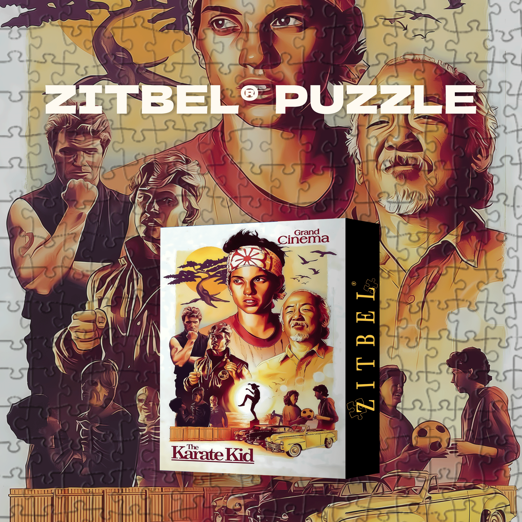 The Karate Kid 500pcs/1000pcs Jigsaw Puzzle, Scratch-Resistant, Interactive Family Game & Brain-Boosting DIY Decor, Perfect for Halloween, Christmas & New Year Gifts, Family Puzzle Game