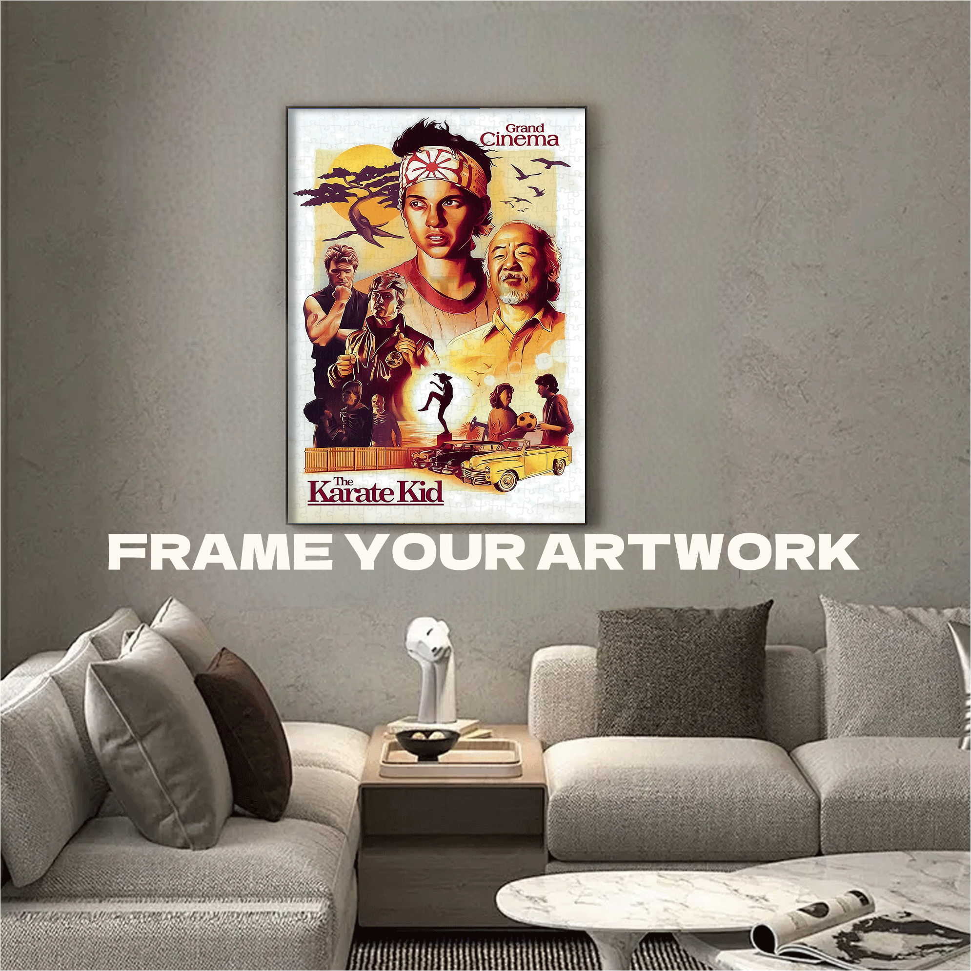 The Karate Kid 500pcs/1000pcs Jigsaw Puzzle, Scratch-Resistant, Interactive Family Game & Brain-Boosting DIY Decor, Perfect for Halloween, Christmas & New Year Gifts, Family Puzzle Game