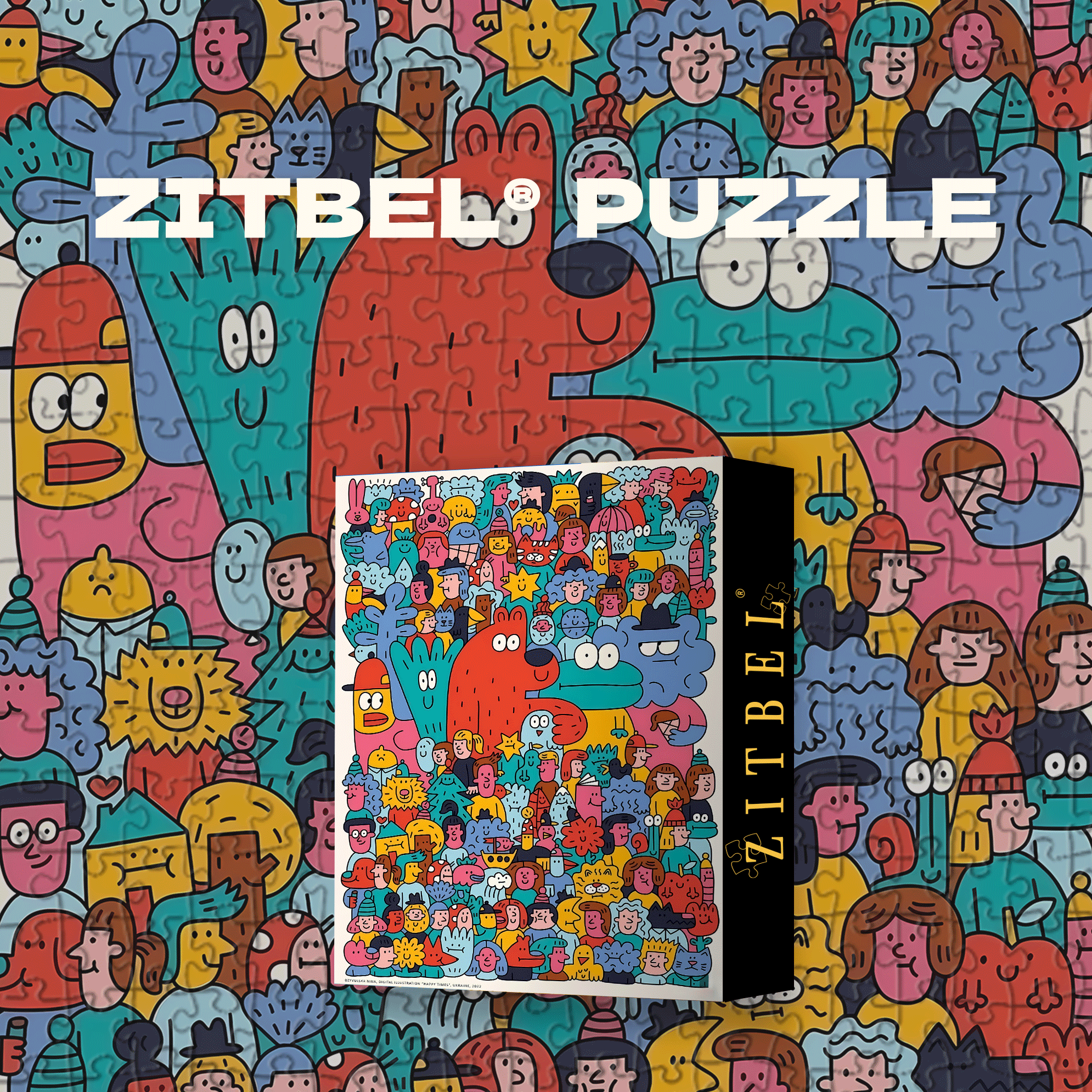 Who Am I 500pcs/1000pcs Jigsaw Puzzle, Scratch-Resistant, Interactive Family Game & Brain-Boosting DIY Decor, Perfect for Halloween, Christmas & New Year Gifts, Family Puzzle Game