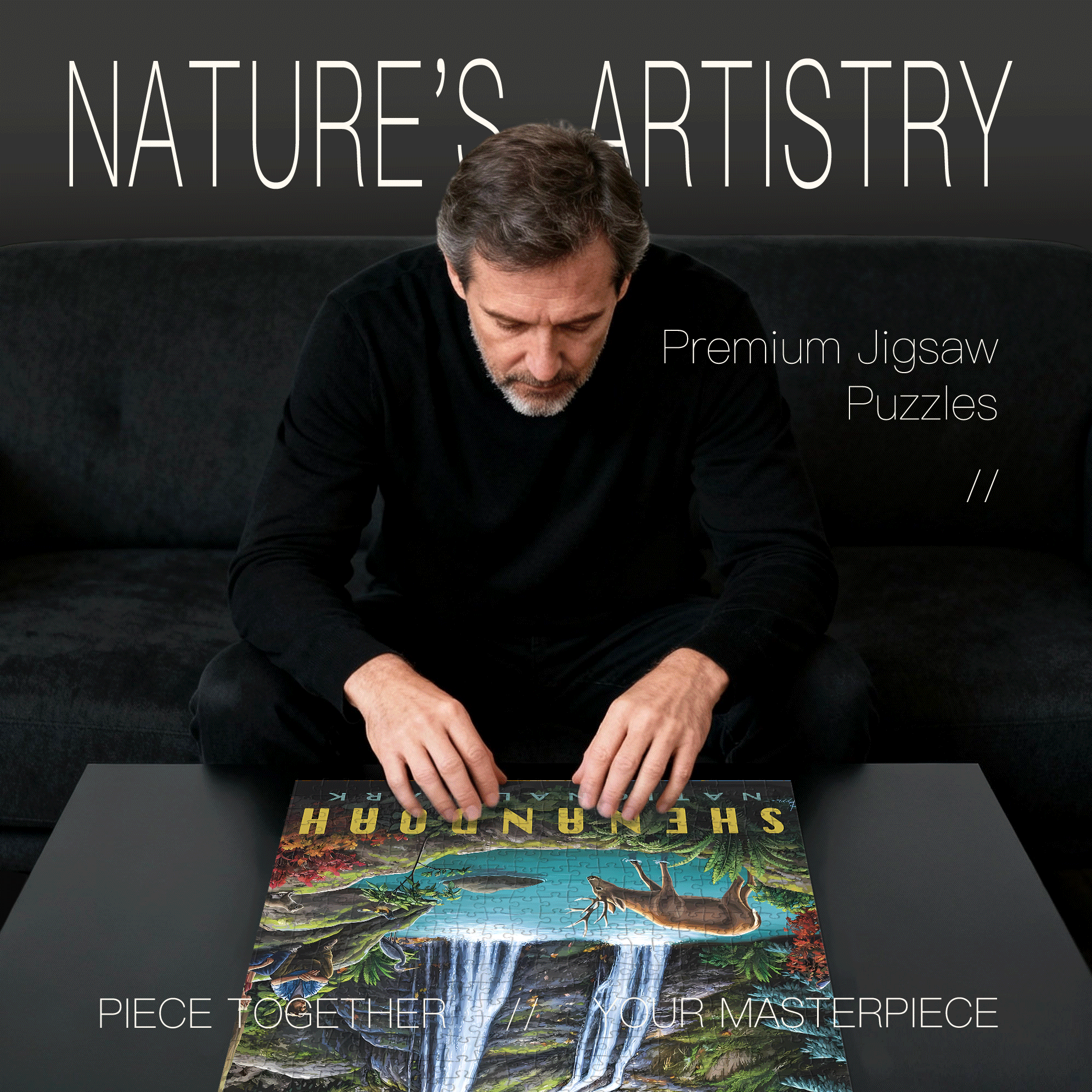 Shenandoah National Park 500pcs/1000pcs Jigsaw Puzzle, Scratch-Resistant, Interactive Family Game & Brain-Boosting DIY Decor, Perfect for Halloween, Christmas & New Year Gifts, Family Puzzle Game