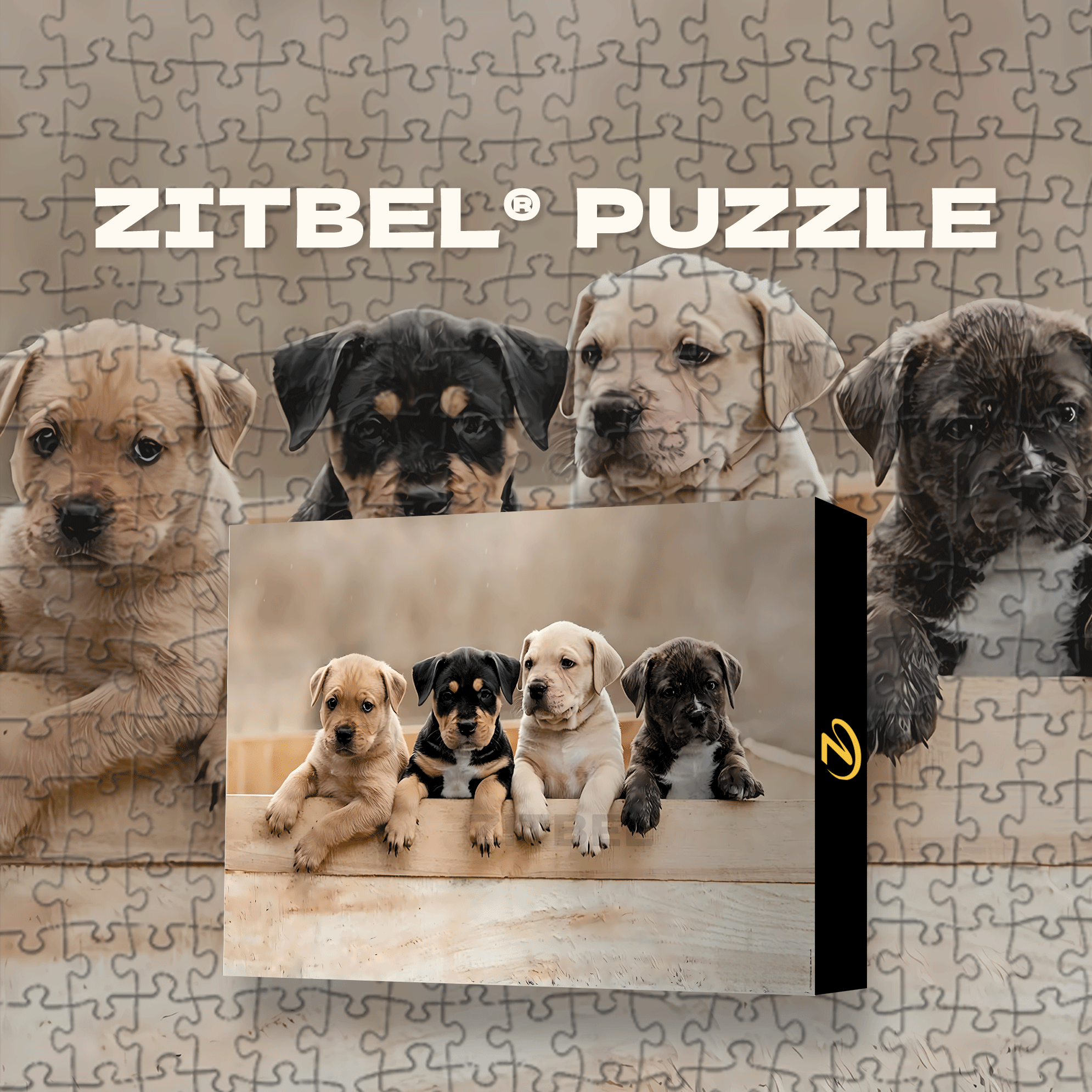 American Staffordshire Terriers 500pcs/1000pcs Jigsaw Puzzle, Scratch-Resistant, Interactive Family Game & Brain-Boosting DIY Decor, Perfect for Halloween, Christmas & New Year Gifts, Family Puzzle Game
