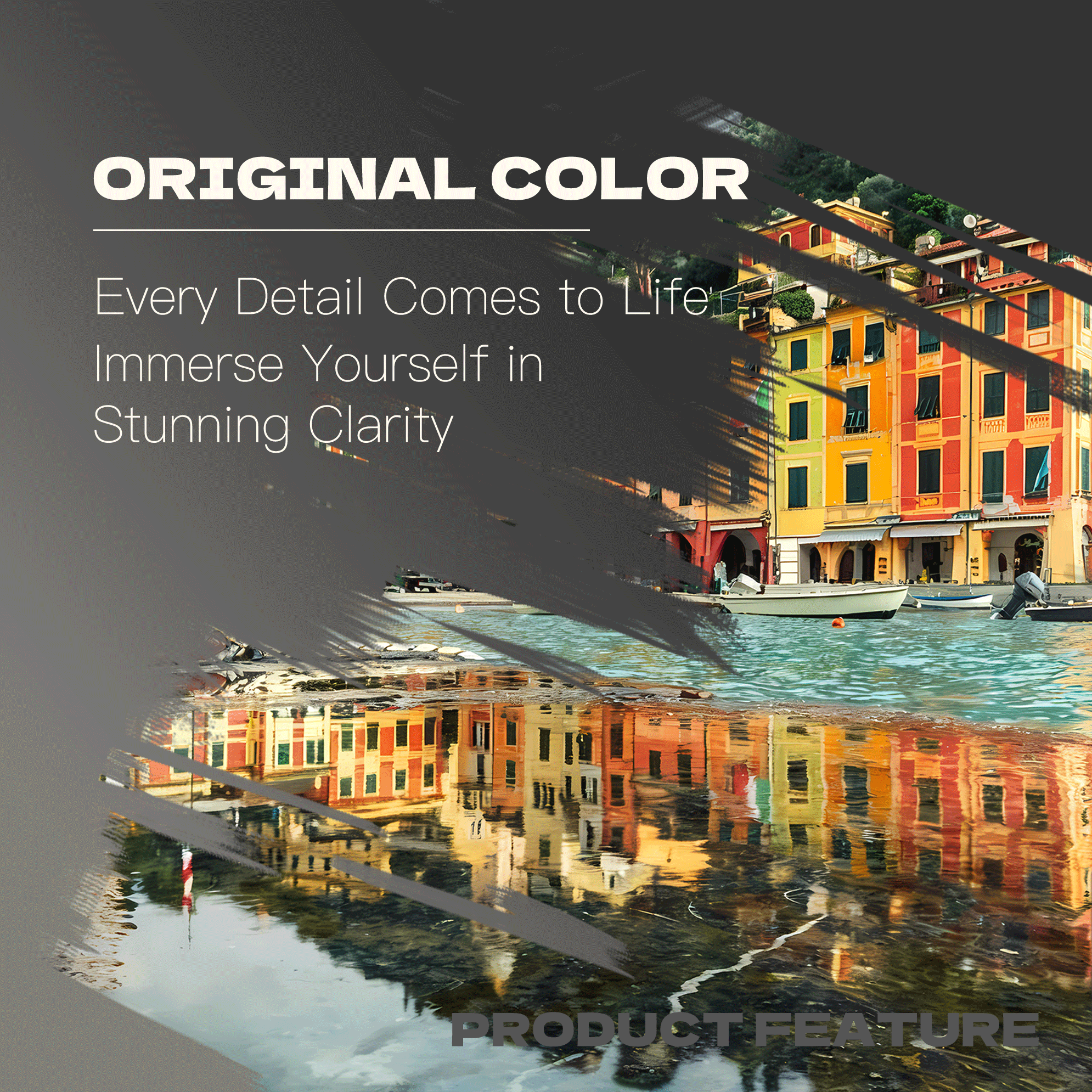 Beautiful Portofino 500pcs/1000pcs Jigsaw Puzzle, Scratch-Resistant, Interactive Family Game & Brain-Boosting DIY Decor, Perfect for Halloween, Christmas & New Year Gifts, Family Puzzle Game