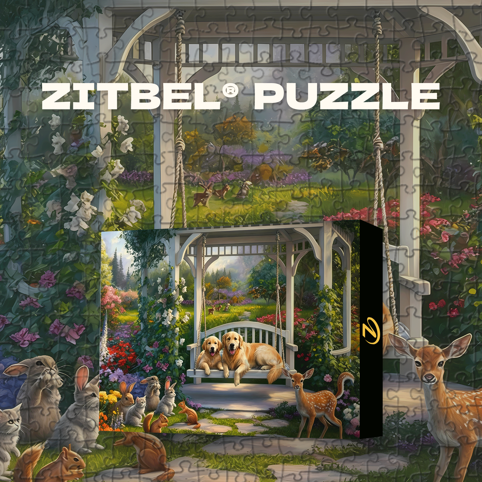 Best Buddies 500pcs/1000pcs Jigsaw Puzzle, Scratch-Resistant, Interactive Family Game & Brain-Boosting DIY Decor, Perfect for Halloween, Christmas & New Year Gifts, Family Puzzle Game
