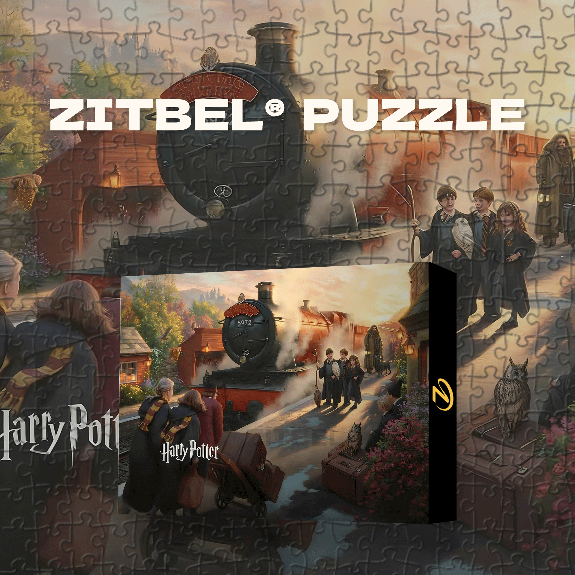 Target Impulse Hogwarts Express 500pcs/1000pcs Jigsaw Puzzle, Scratch-Resistant, Interactive Family Game & Brain-Boosting DIY Decor, Perfect for Halloween, Christmas & New Year Gifts, Family Puzzle Game