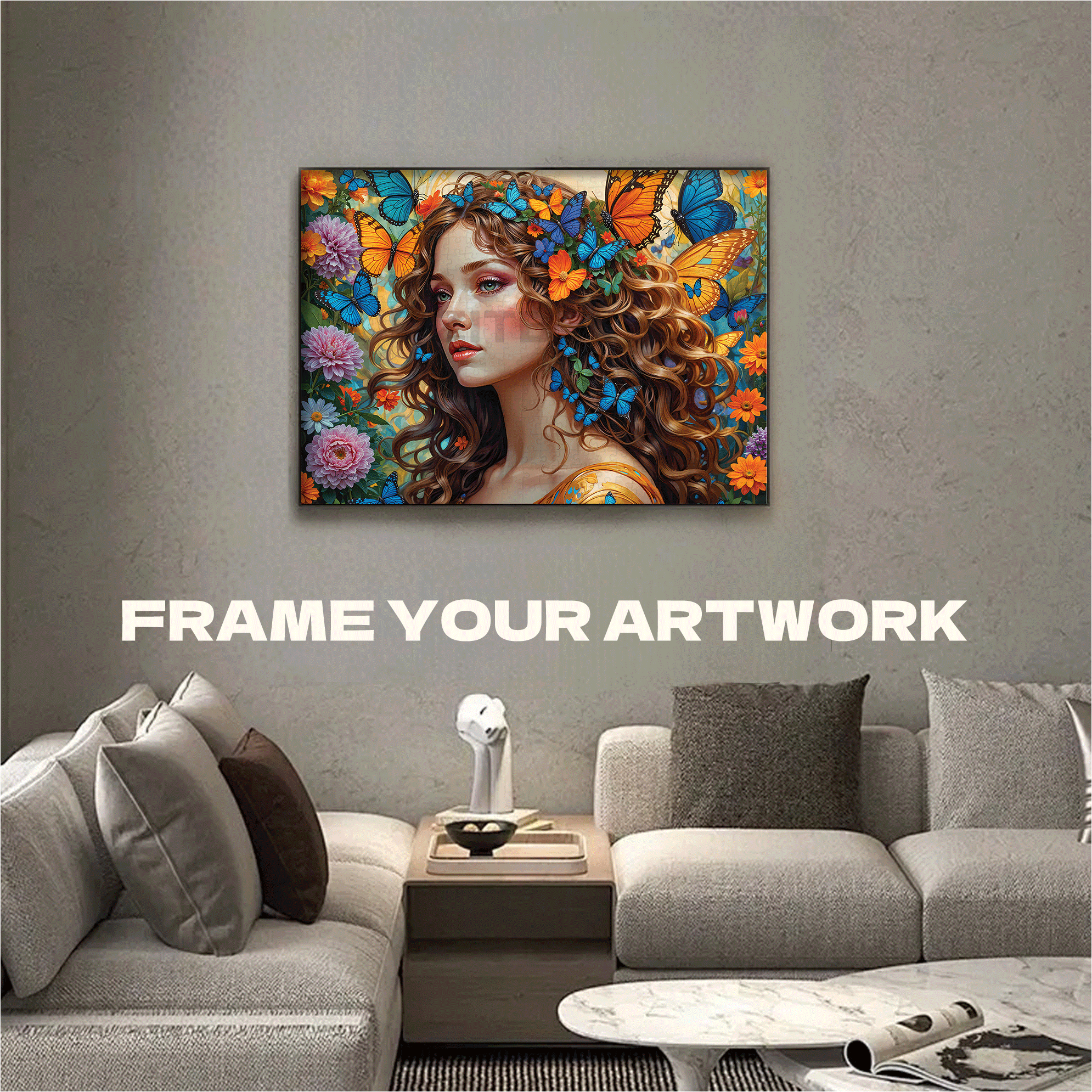 The Enchanted Garden Muse 500pcs/1000pcs Jigsaw Puzzle, Scratch-Resistant, Interactive Family Game & Brain-Boosting DIY Decor, Perfect for Halloween, Christmas & New Year Gifts, Family Puzzle Game
