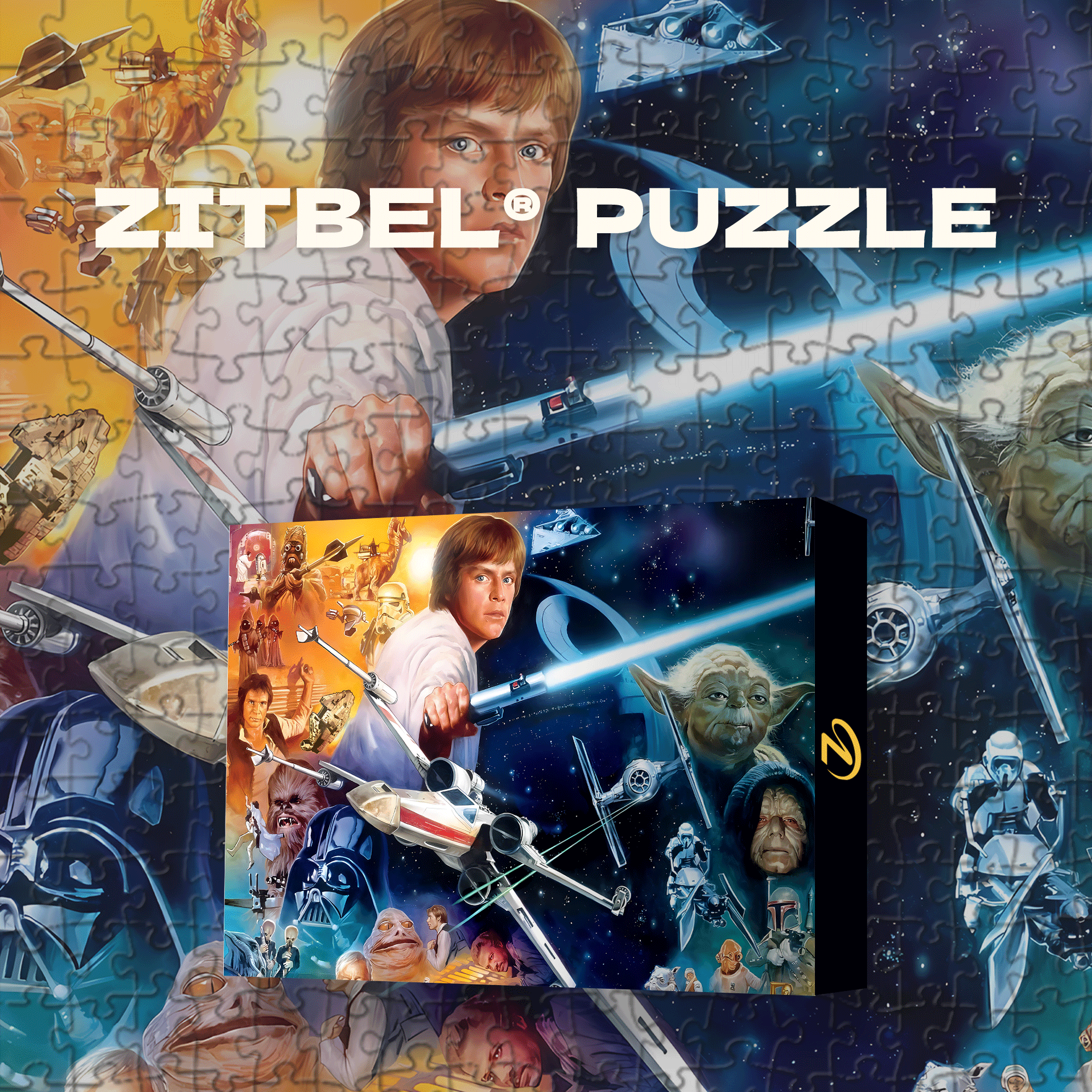The Force Is Strong With This One 500pcs/1000pcs Jigsaw Puzzle, Scratch-Resistant, Interactive Family Game & Brain-Boosting DIY Decor, Perfect for Halloween, Christmas & New Year Gifts, Family Puzzle Game