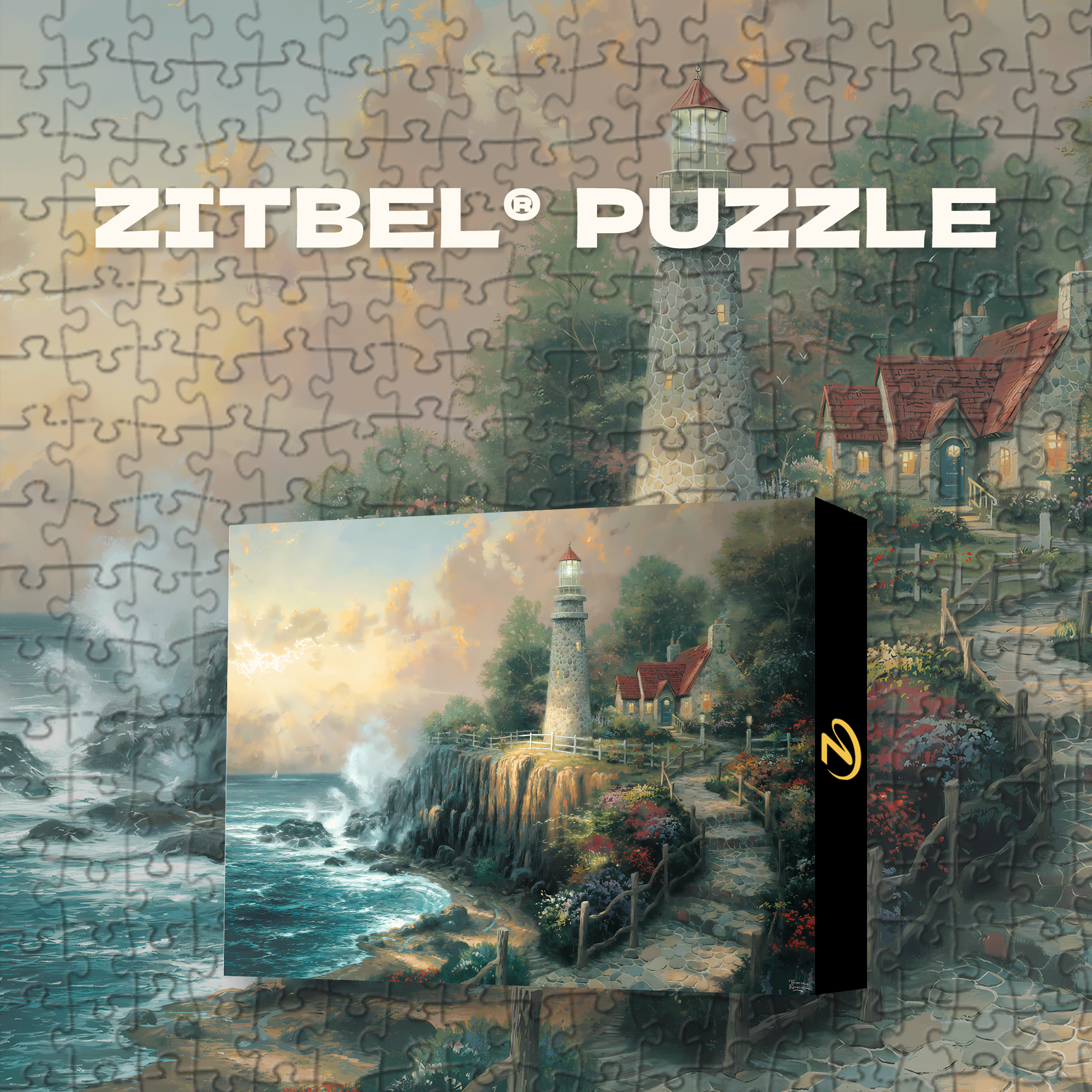 The Light Of Peace 500pcs/1000pcs Jigsaw Puzzle, Scratch-Resistant, Interactive Family Game & Brain-Boosting DIY Decor, Perfect for Halloween, Christmas & New Year Gifts, Family Puzzle Game