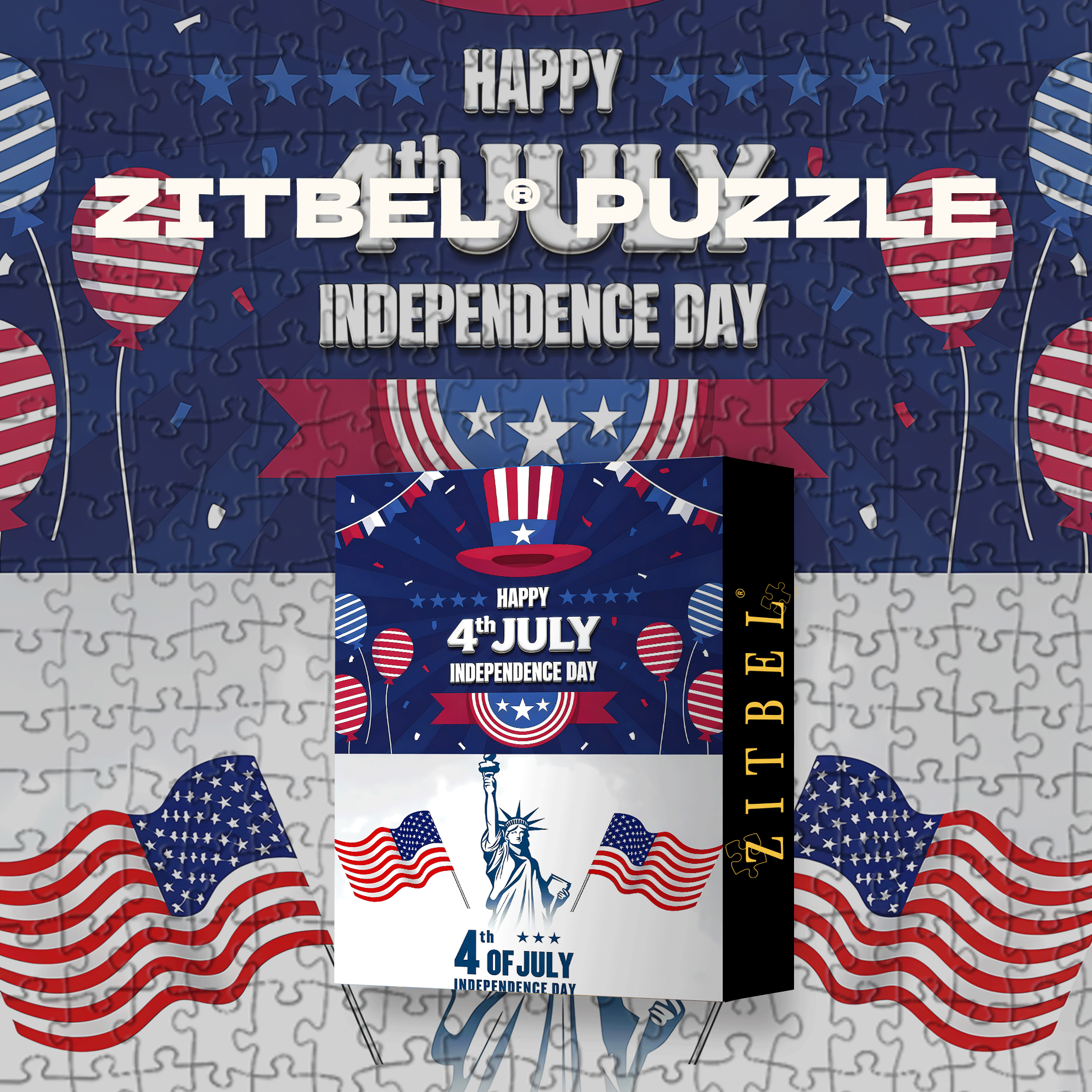 A Celebration of U S Independence Day 500pcs/1000pcs Jigsaw Puzzle, Scratch-Resistant, Interactive Family Game & Brain-Boosting DIY Decor, Perfect for Halloween, Christmas & New Year Gifts, Family Puzzle Game