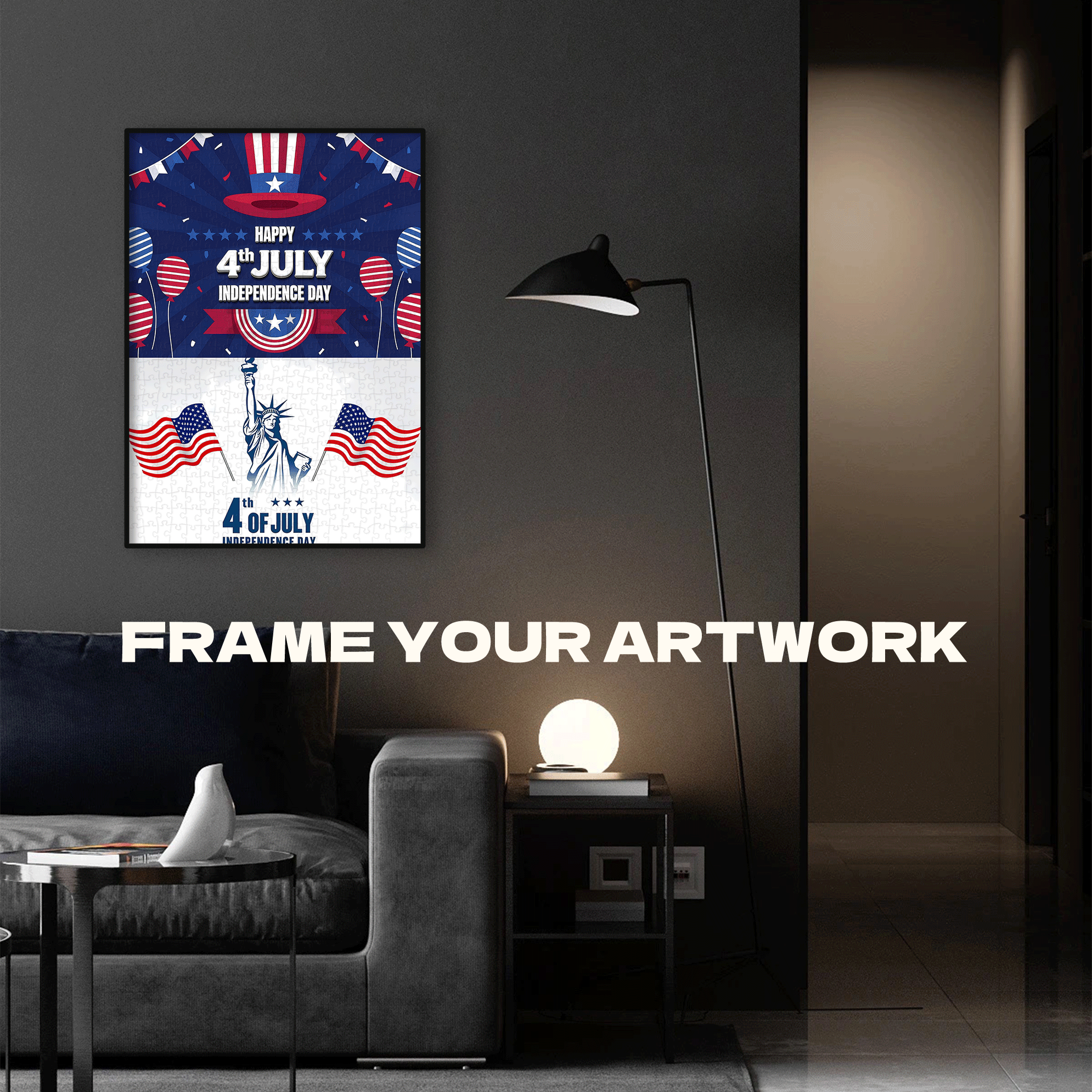 A Celebration of U S Independence Day 500pcs/1000pcs Jigsaw Puzzle, Scratch-Resistant, Interactive Family Game & Brain-Boosting DIY Decor, Perfect for Halloween, Christmas & New Year Gifts, Family Puzzle Game