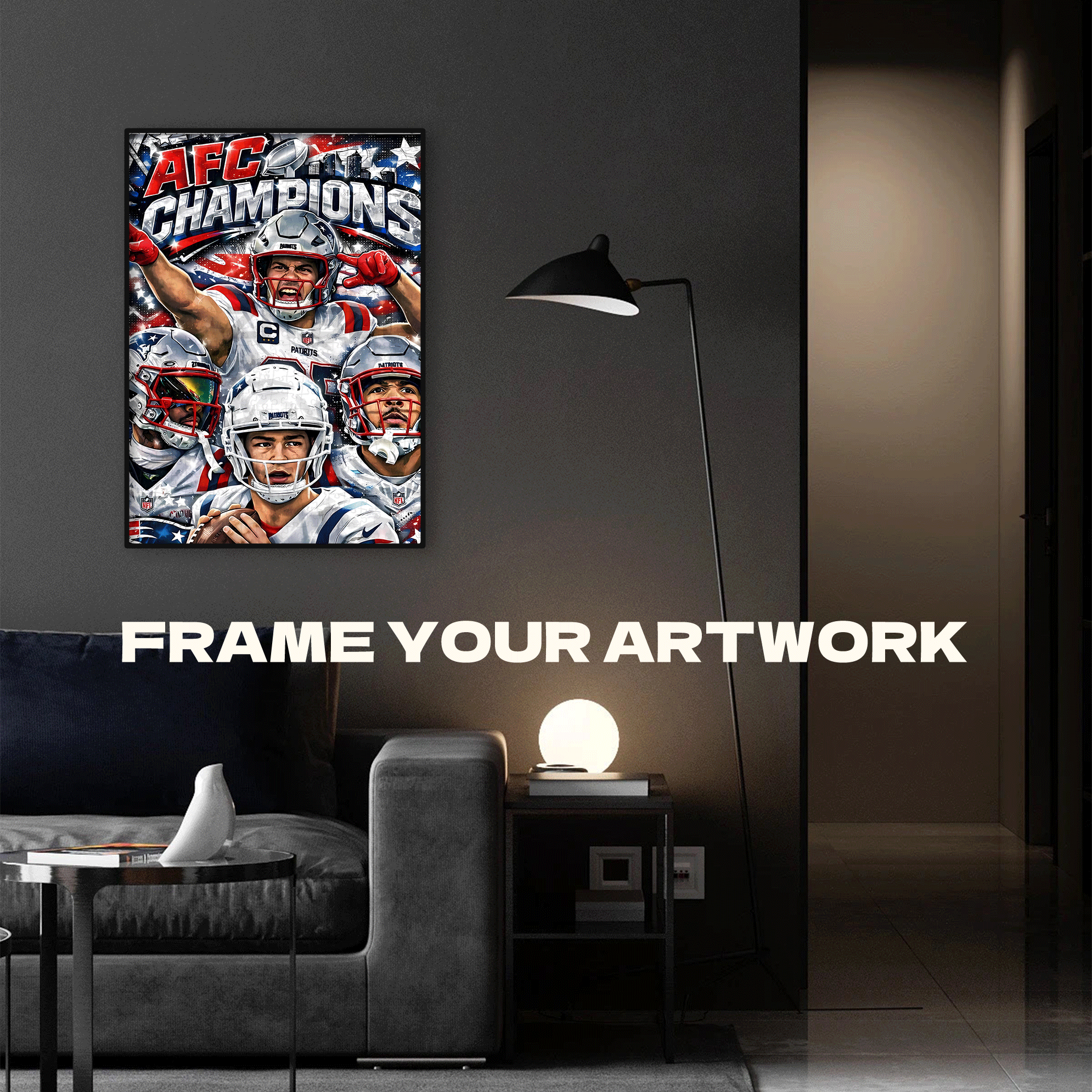 AFC Champions 500pcs/1000pcs Jigsaw Puzzle, Scratch-Resistant, Interactive Family Game & Brain-Boosting DIY Decor, Perfect for Halloween, Christmas & New Year Gifts, Family Puzzle Game
