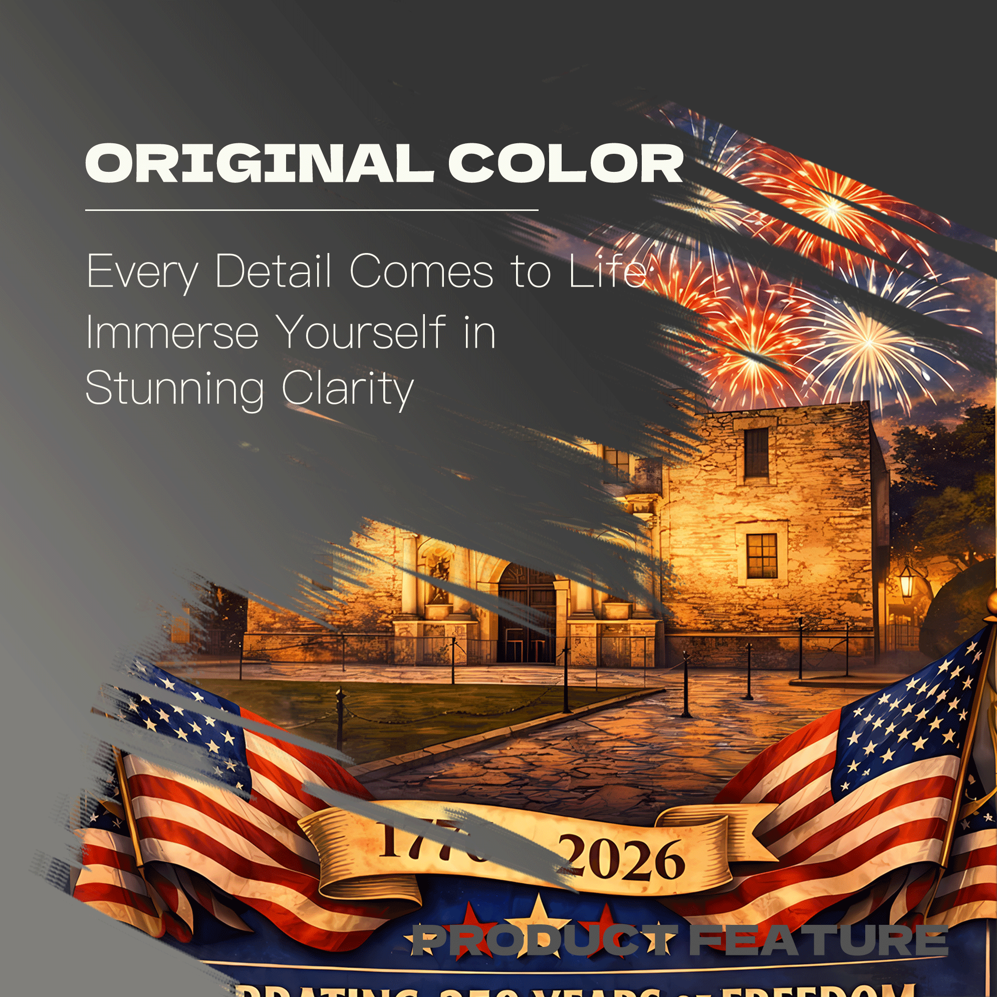 America 250 500pcs/1000pcs Jigsaw Puzzle, Scratch-Resistant, Interactive Family Game & Brain-Boosting DIY Decor, Perfect for Halloween, Christmas & New Year Gifts, Family Puzzle Game