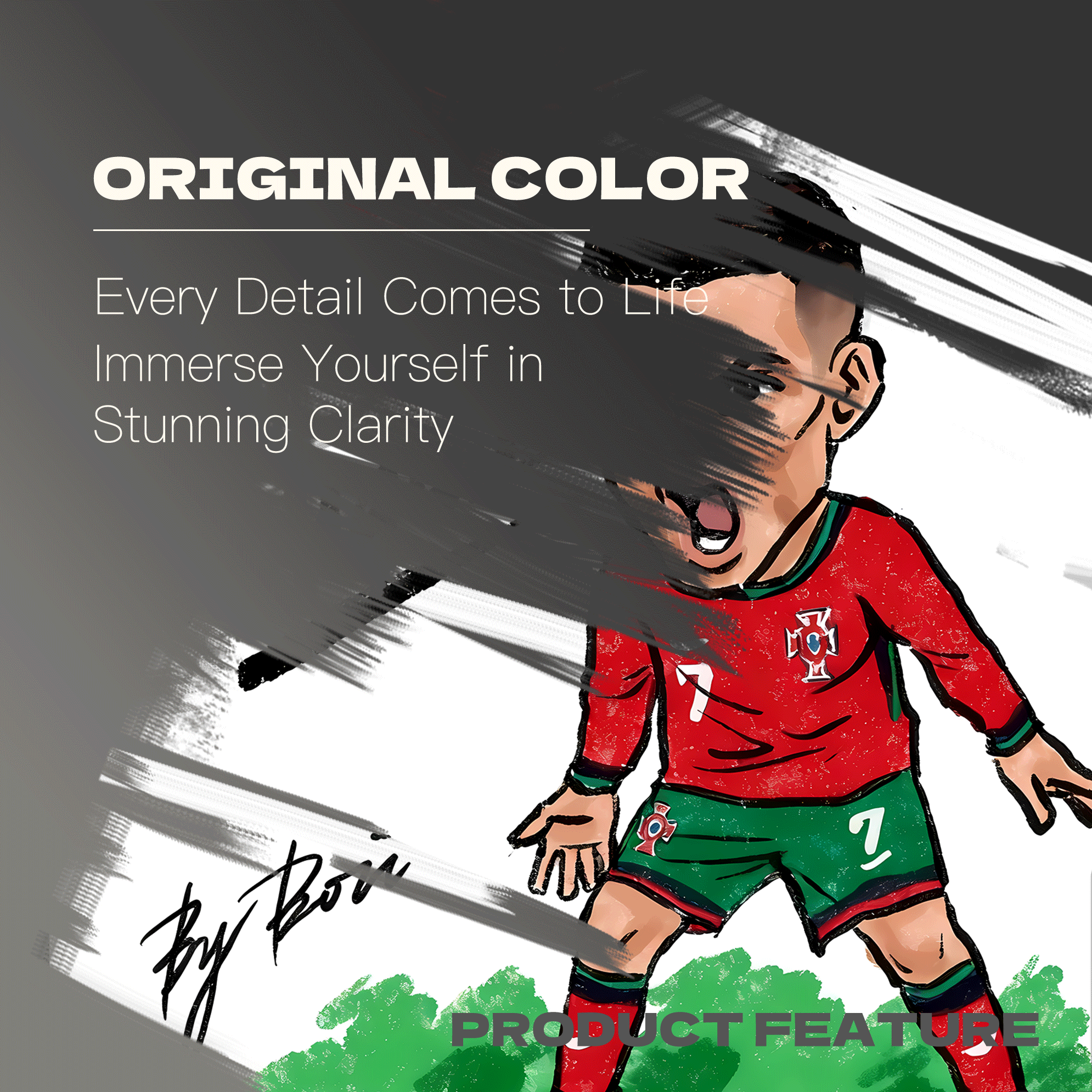 Cristiano Ronaldo 500pcs/1000pcs Jigsaw Puzzle, Scratch-Resistant, Interactive Family Game & Brain-Boosting DIY Decor, Perfect for Halloween, Christmas & New Year Gifts, Family Puzzle Game