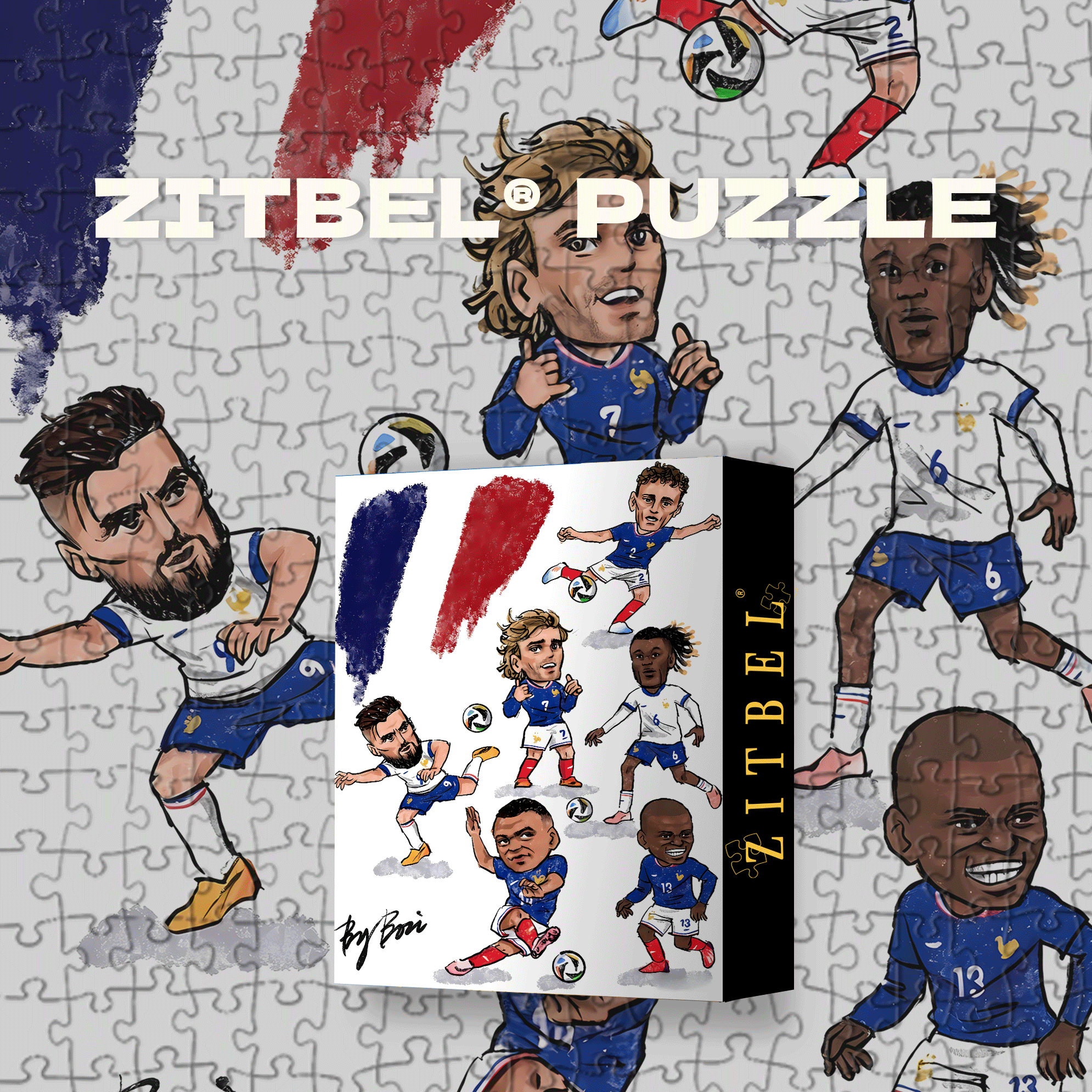 France 500pcs/1000pcs Jigsaw Puzzle, Scratch-Resistant, Interactive Family Game & Brain-Boosting DIY Decor, Perfect for Halloween, Christmas & New Year Gifts, Family Puzzle Game