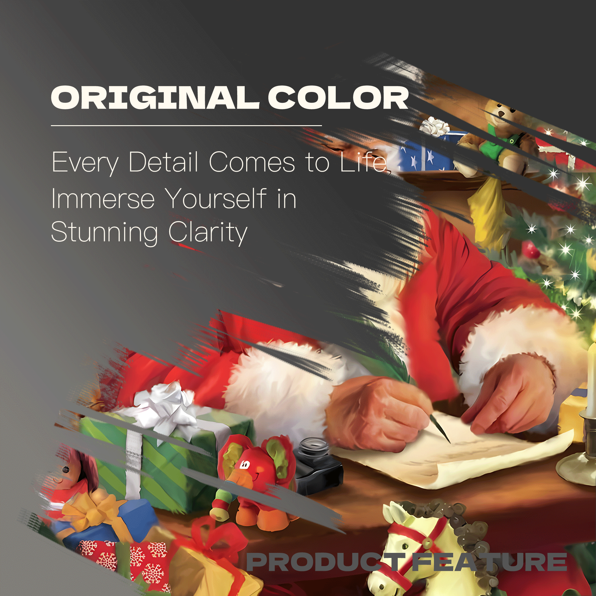 The Moment of Writing the Wish List 500pcs/1000pcs Jigsaw Puzzle, Scratch-Resistant, Interactive Family Game & Brain-Boosting DIY Decor, Perfect for Halloween, Christmas & New Year Gifts, Family Puzzle Game