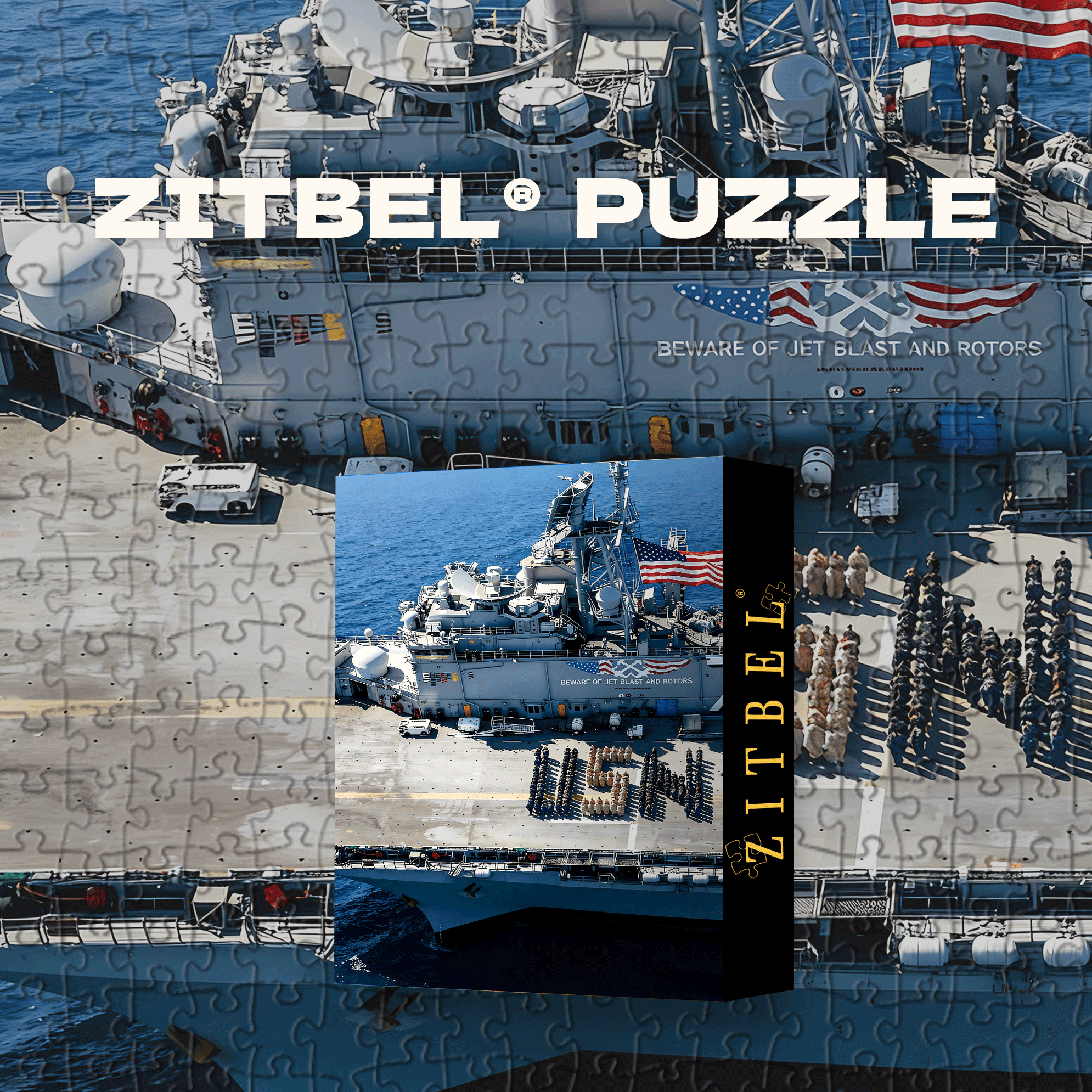 U S Navy 250th Anniversary Celebration 500pcs/1000pcs Jigsaw Puzzle, Scratch-Resistant, Interactive Family Game & Brain-Boosting DIY Decor, Perfect for Halloween, Christmas & New Year Gifts, Family Puzzle Game