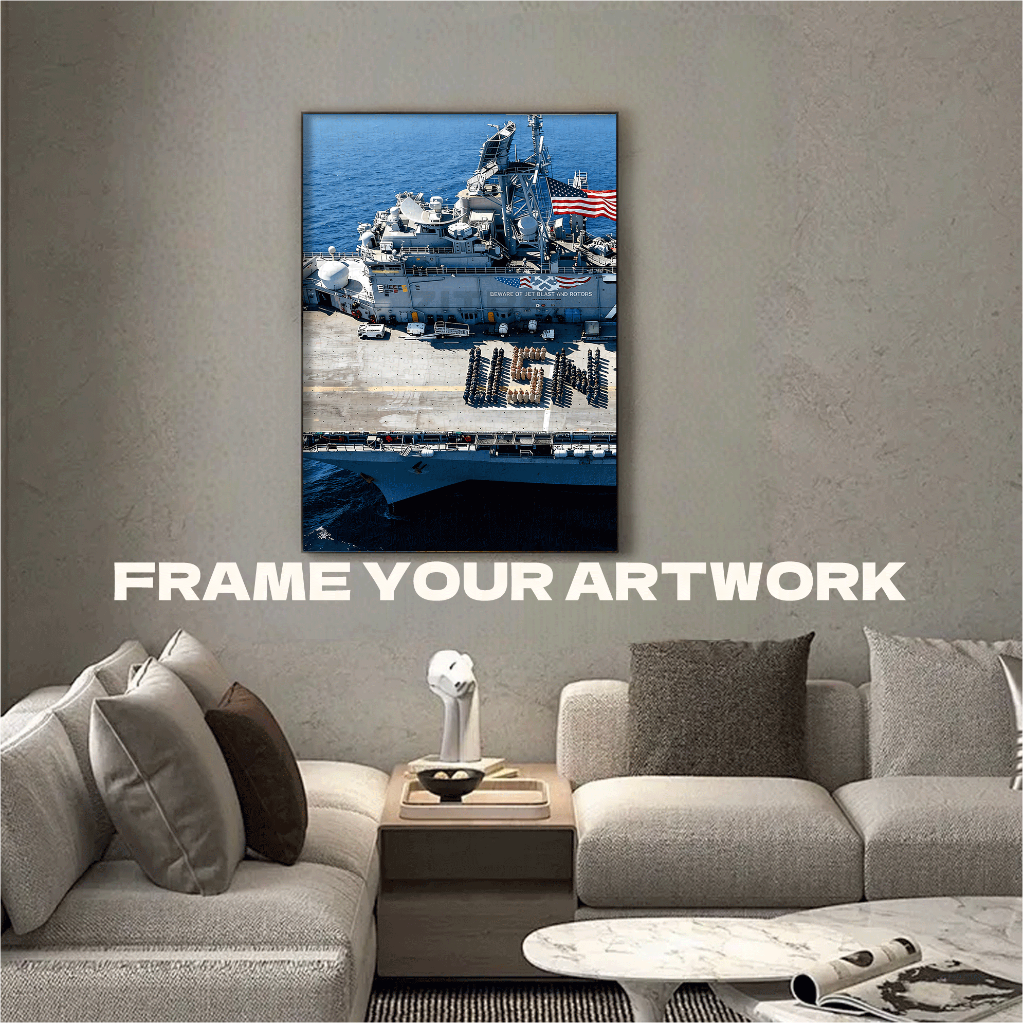 U S Navy 250th Anniversary Celebration 500pcs/1000pcs Jigsaw Puzzle, Scratch-Resistant, Interactive Family Game & Brain-Boosting DIY Decor, Perfect for Halloween, Christmas & New Year Gifts, Family Puzzle Game