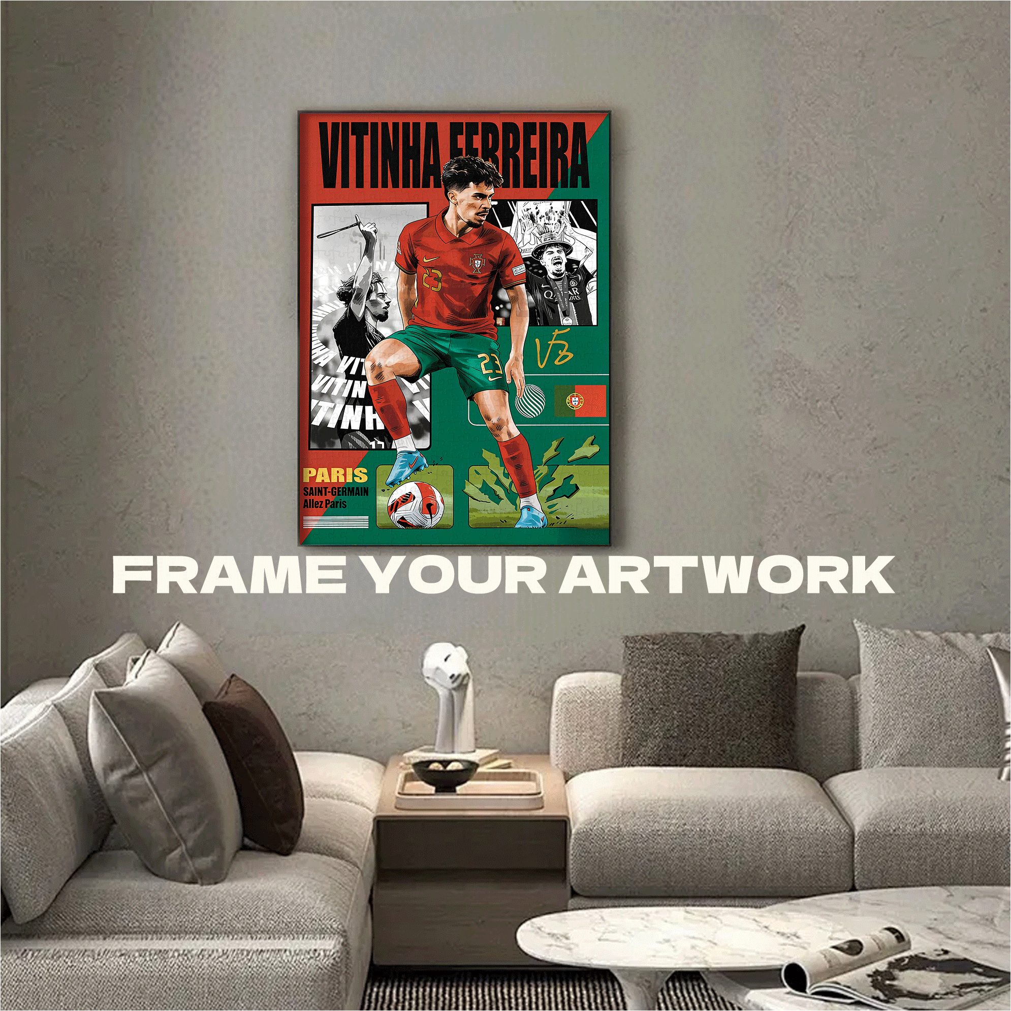 Vitinha Ferreira 500pcs/1000pcs Jigsaw Puzzle, Scratch-Resistant, Interactive Family Game & Brain-Boosting DIY Decor, Perfect for Halloween, Christmas & New Year Gifts, Family Puzzle Game