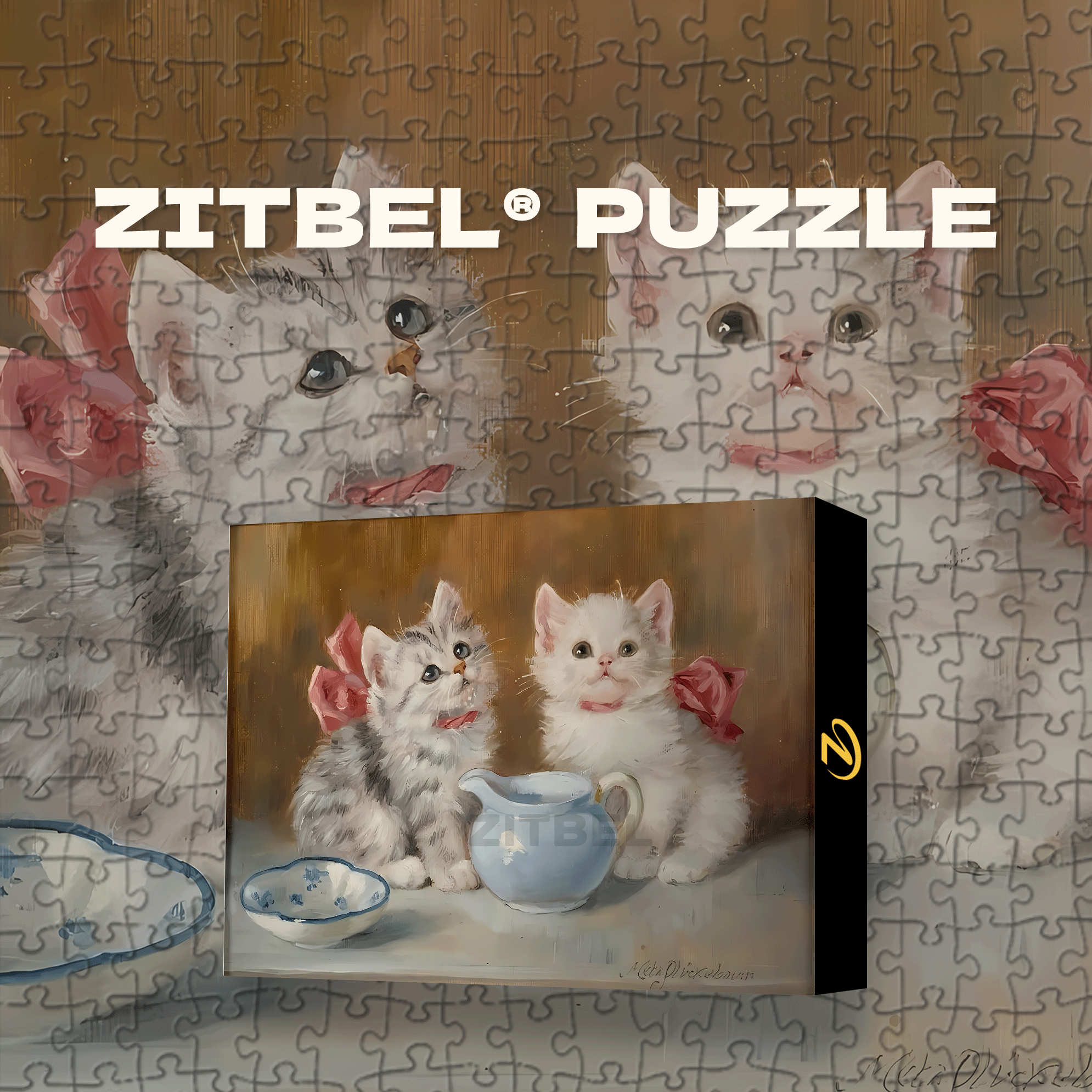 Cute Critical Strike 500pcs/1000pcs Jigsaw Puzzle, Scratch-Resistant, Interactive Family Game & Brain-Boosting DIY Decor, Perfect for Halloween, Christmas & New Year Gifts, Family Puzzle Game