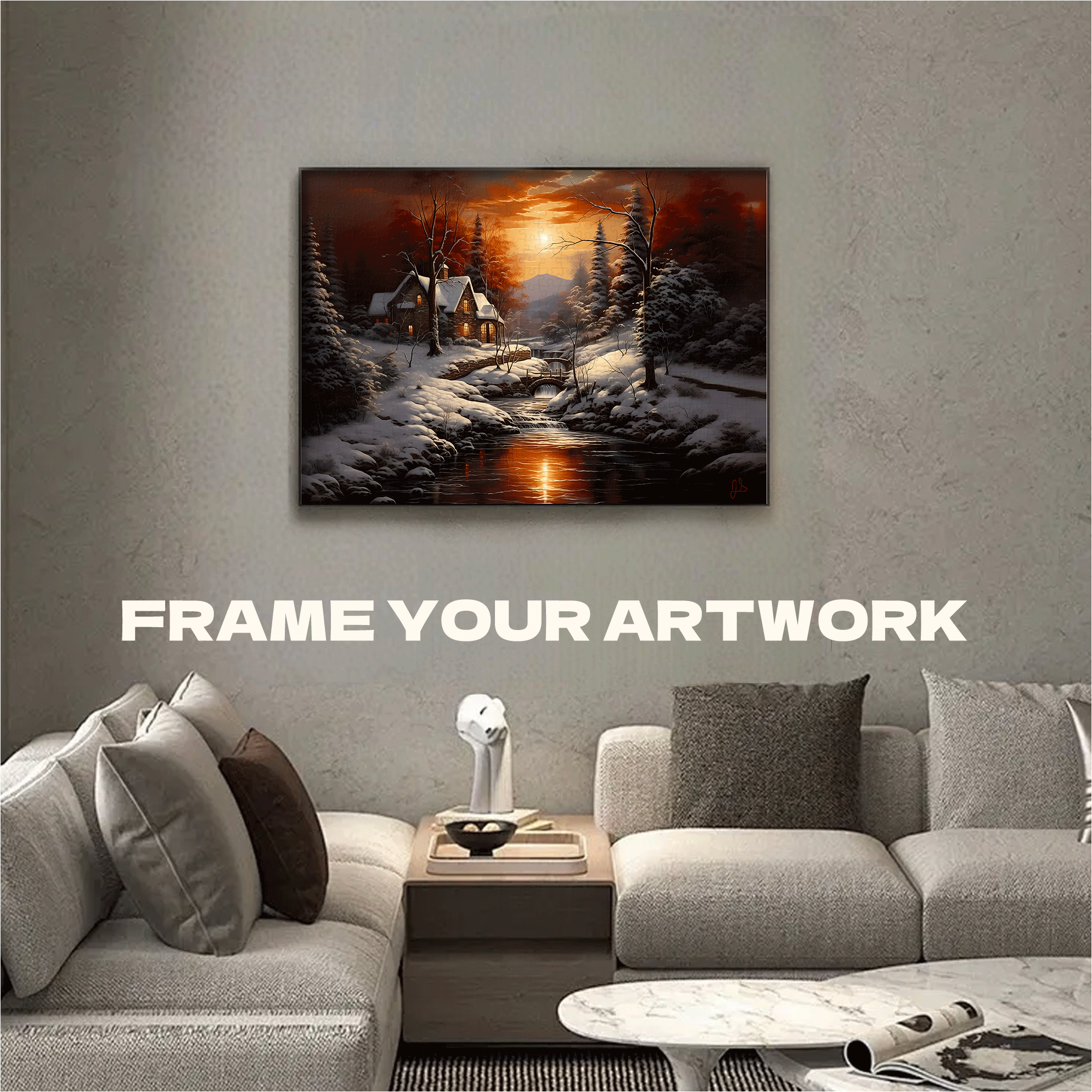 Serenity In The Woods 500pcs/1000pcs Jigsaw Puzzle, Scratch-Resistant, Interactive Family Game & Brain-Boosting DIY Decor, Perfect for Halloween, Christmas & New Year Gifts, Family Puzzle Game
