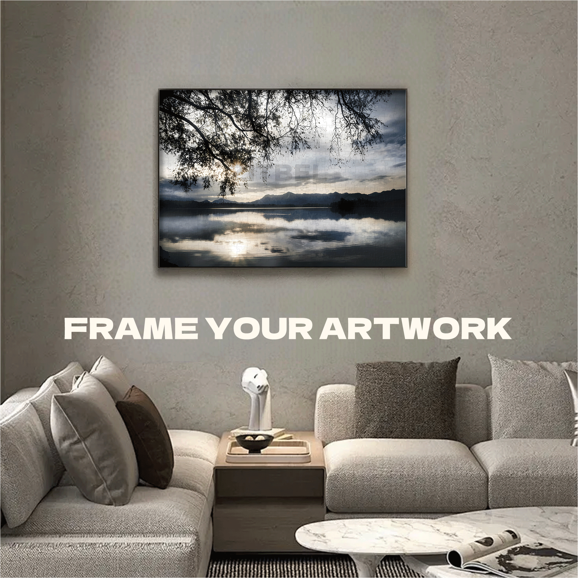 Staffelsee Lake 500pcs/1000pcs Jigsaw Puzzle, Scratch-Resistant, Interactive Family Game & Brain-Boosting DIY Decor, Perfect for Halloween, Christmas & New Year Gifts, Family Puzzle Game