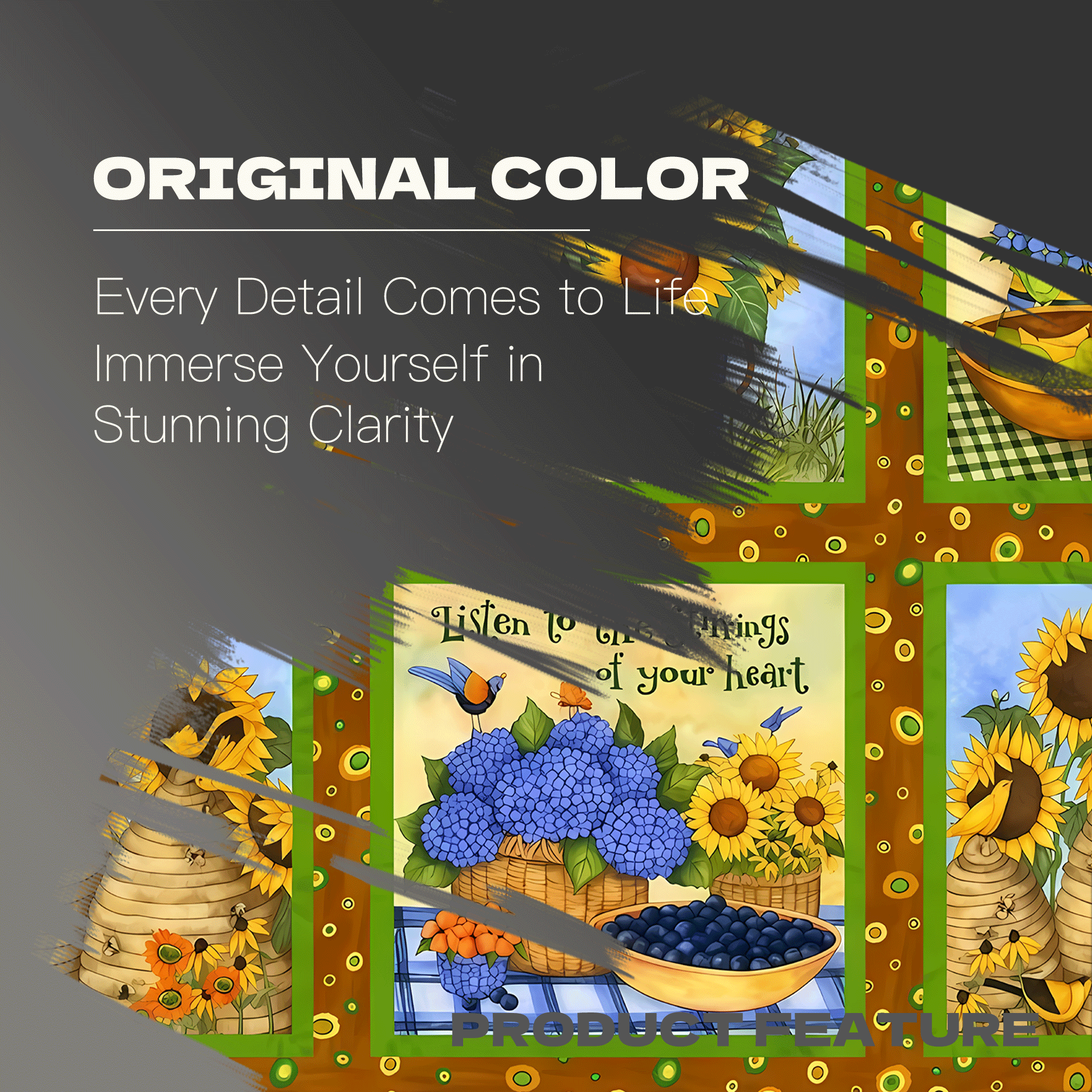 Sunflower Life 500pcs/1000pcs Jigsaw Puzzle, Scratch-Resistant, Interactive Family Game & Brain-Boosting DIY Decor, Perfect for Halloween, Christmas & New Year Gifts, Family Puzzle Game