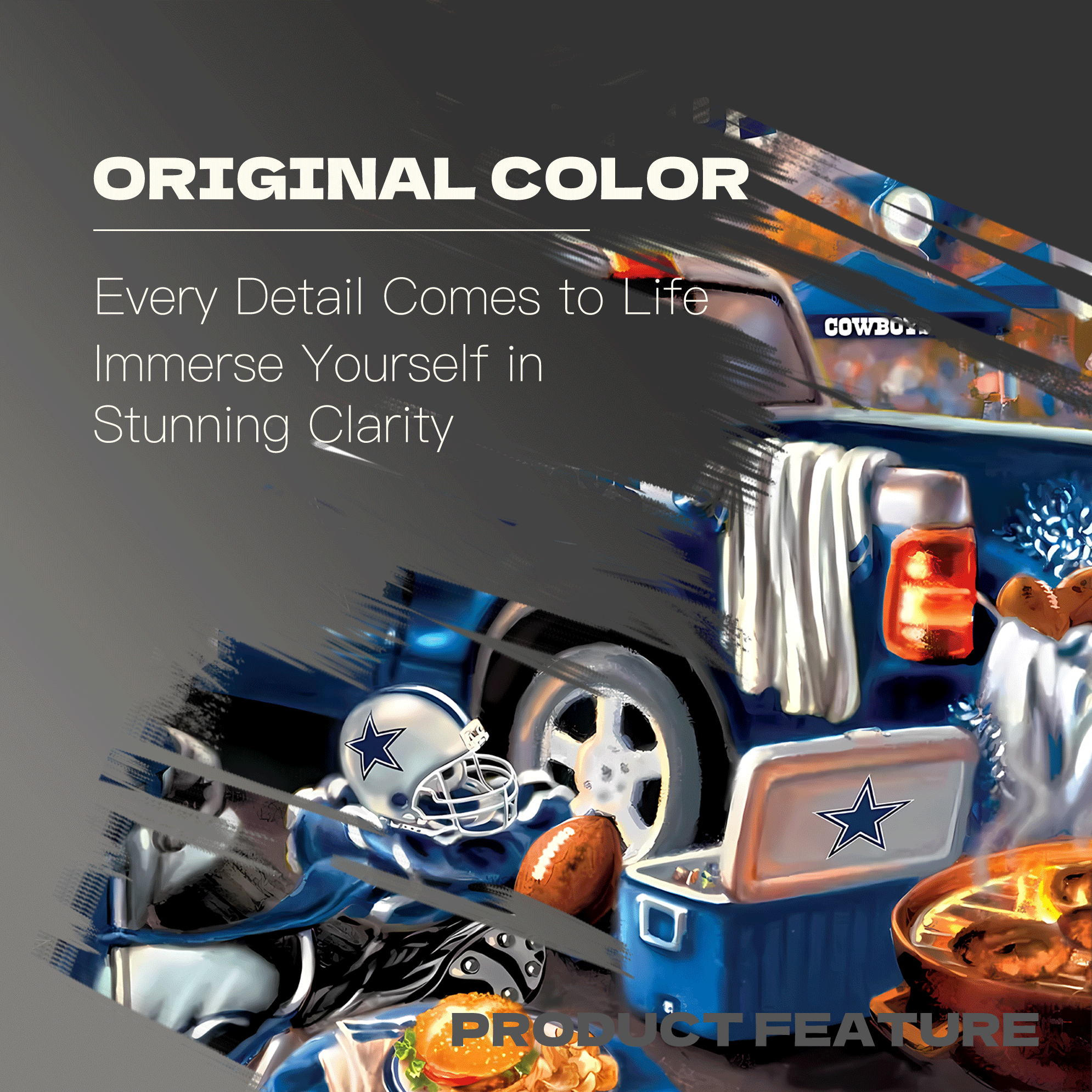 Dallas Cowboys Gameday 500pcs/1000pcs Jigsaw Puzzle, Scratch-Resistant, Interactive Family Game & Brain-Boosting DIY Decor, Perfect for Halloween, Christmas & New Year Gifts, Family Puzzle Game