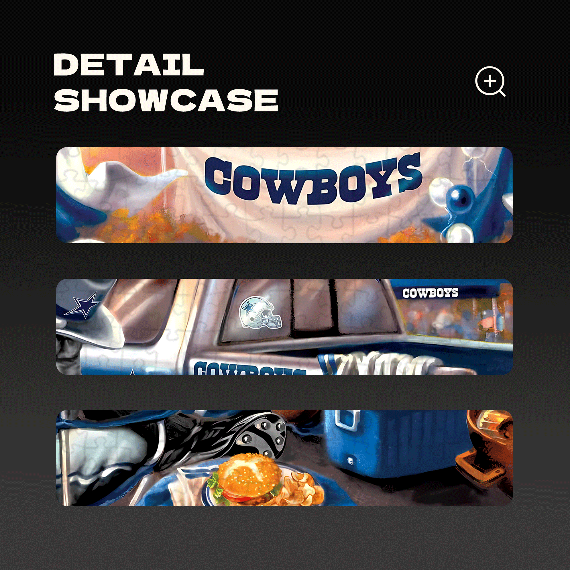 Dallas Cowboys Gameday 500pcs/1000pcs Jigsaw Puzzle, Scratch-Resistant, Interactive Family Game & Brain-Boosting DIY Decor, Perfect for Halloween, Christmas & New Year Gifts, Family Puzzle Game
