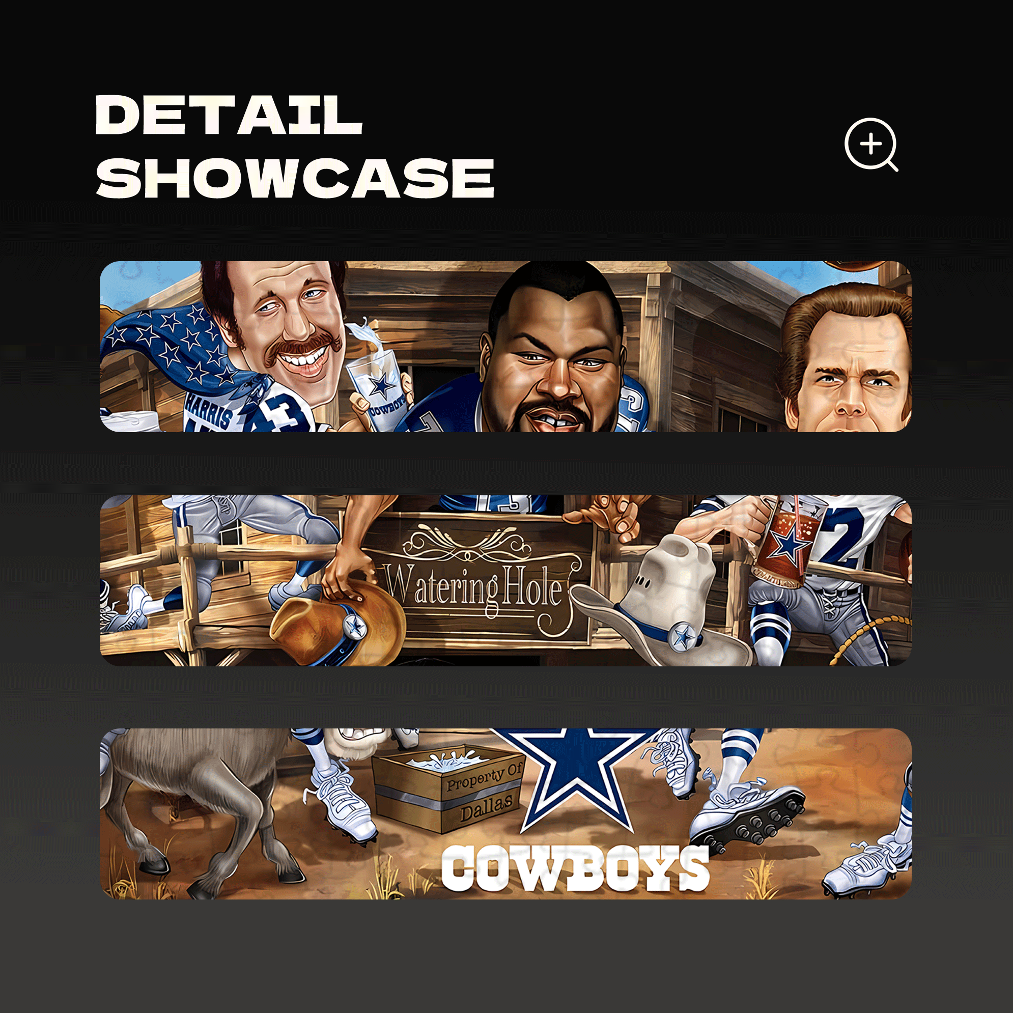 Dallas Cowboys NFL All-Time Greats 500pcs/1000pcs Jigsaw Puzzle, Scratch-Resistant, Interactive Family Game & Brain-Boosting DIY Decor, Perfect for Halloween, Christmas & New Year Gifts, Family Puzzle Game