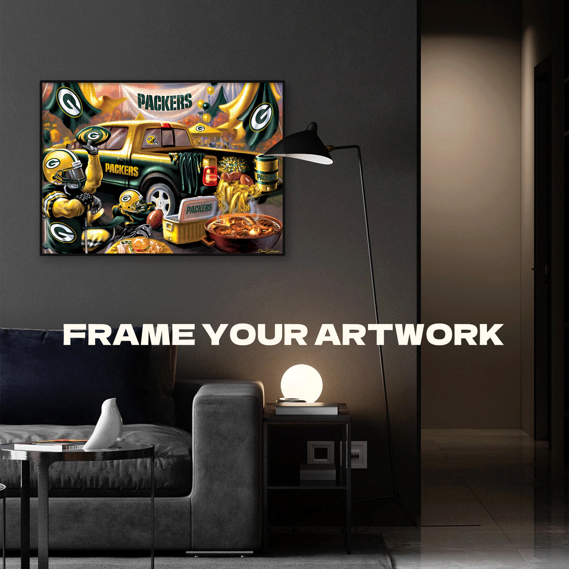 Green Bay Packers Gameday 500pcs/1000pcs Jigsaw Puzzle, Scratch-Resistant, Interactive Family Game & Brain-Boosting DIY Decor, Perfect for Halloween, Christmas & New Year Gifts, Family Puzzle Game