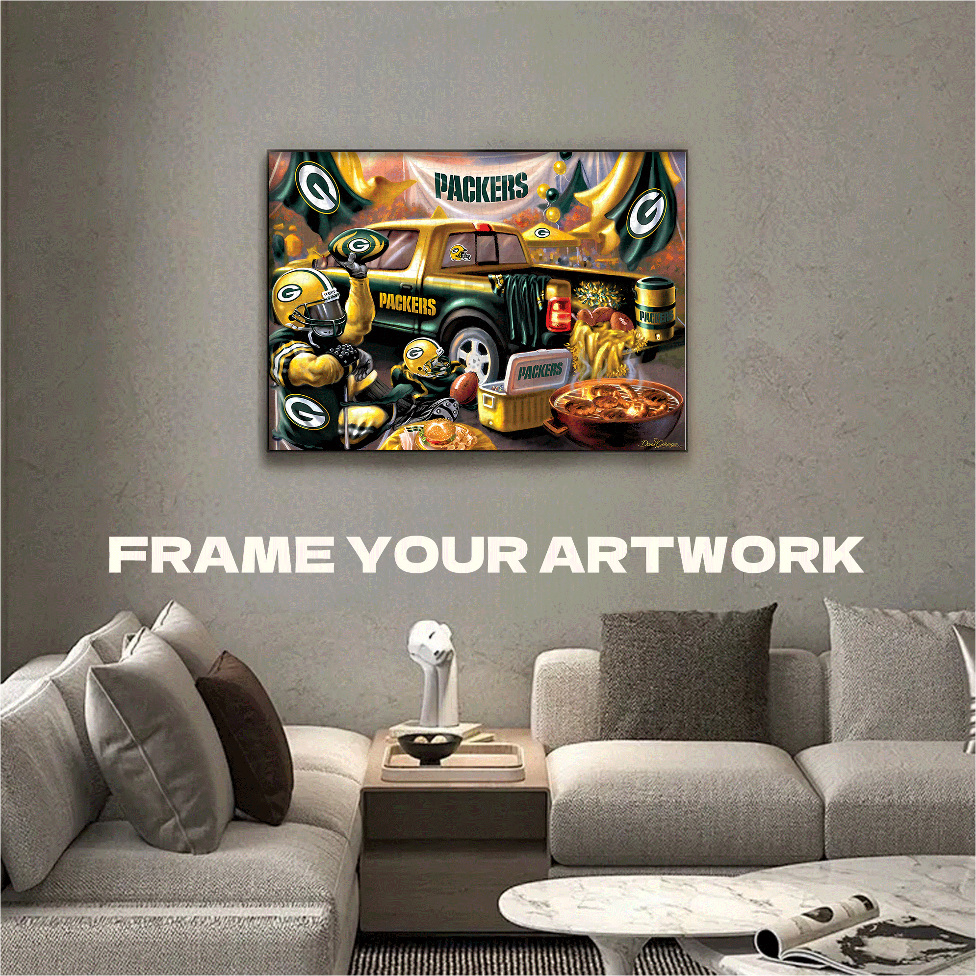 Green Bay Packers Gameday 500pcs/1000pcs Jigsaw Puzzle, Scratch-Resistant, Interactive Family Game & Brain-Boosting DIY Decor, Perfect for Halloween, Christmas & New Year Gifts, Family Puzzle Game
