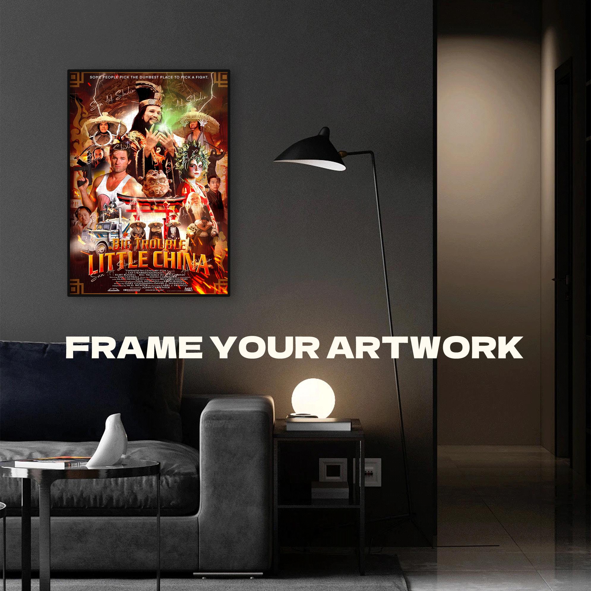 Big Trouble in Little China 500pcs/1000pcs Jigsaw Puzzle, Scratch-Resistant, Interactive Family Game & Brain-Boosting DIY Decor, Perfect for Halloween, Christmas & New Year Gifts, Family Puzzle Game