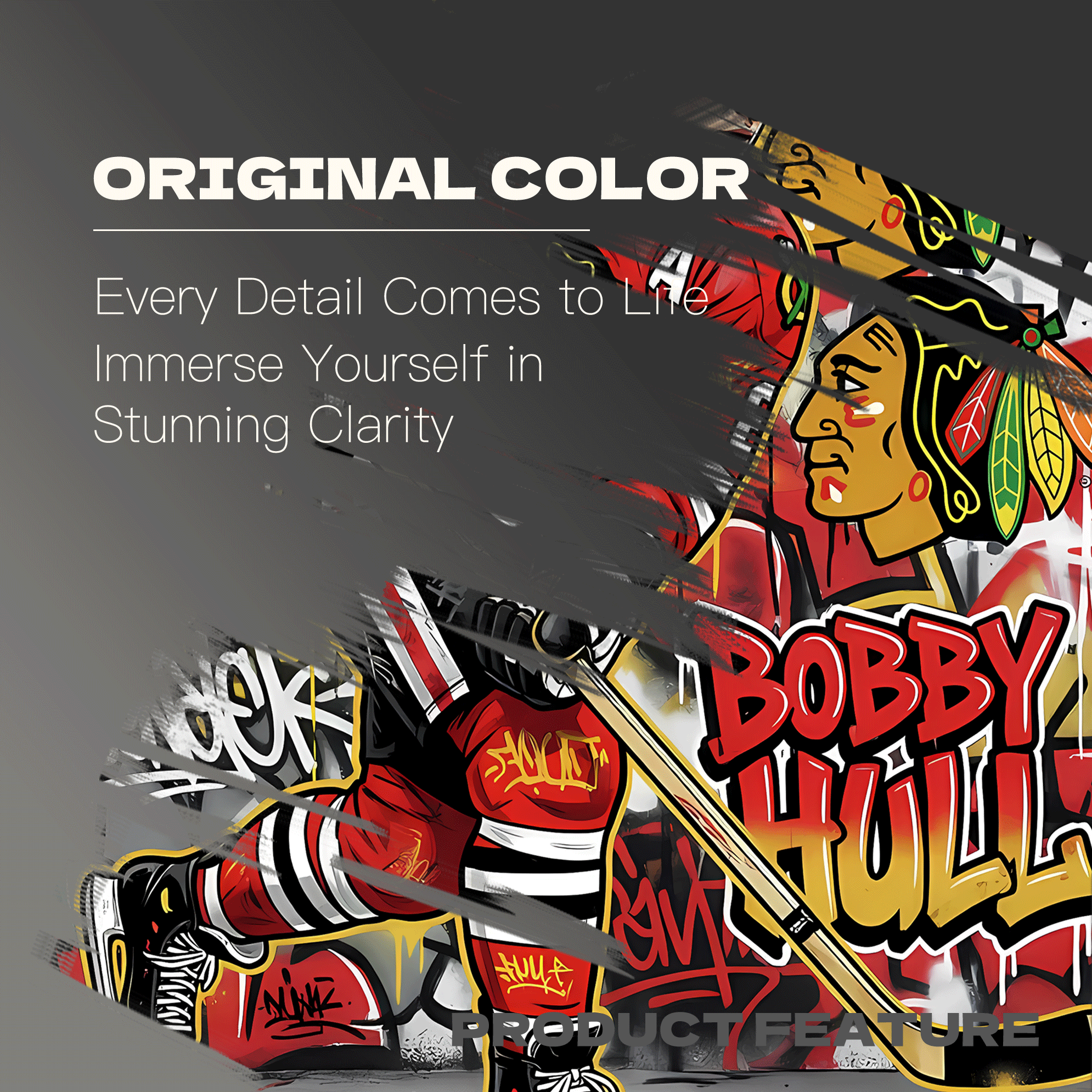 Bobby Hull 500pcs/1000pcs Jigsaw Puzzle, Scratch-Resistant, Interactive Family Game & Brain-Boosting DIY Decor, Perfect for Halloween, Christmas & New Year Gifts, Family Puzzle Game
