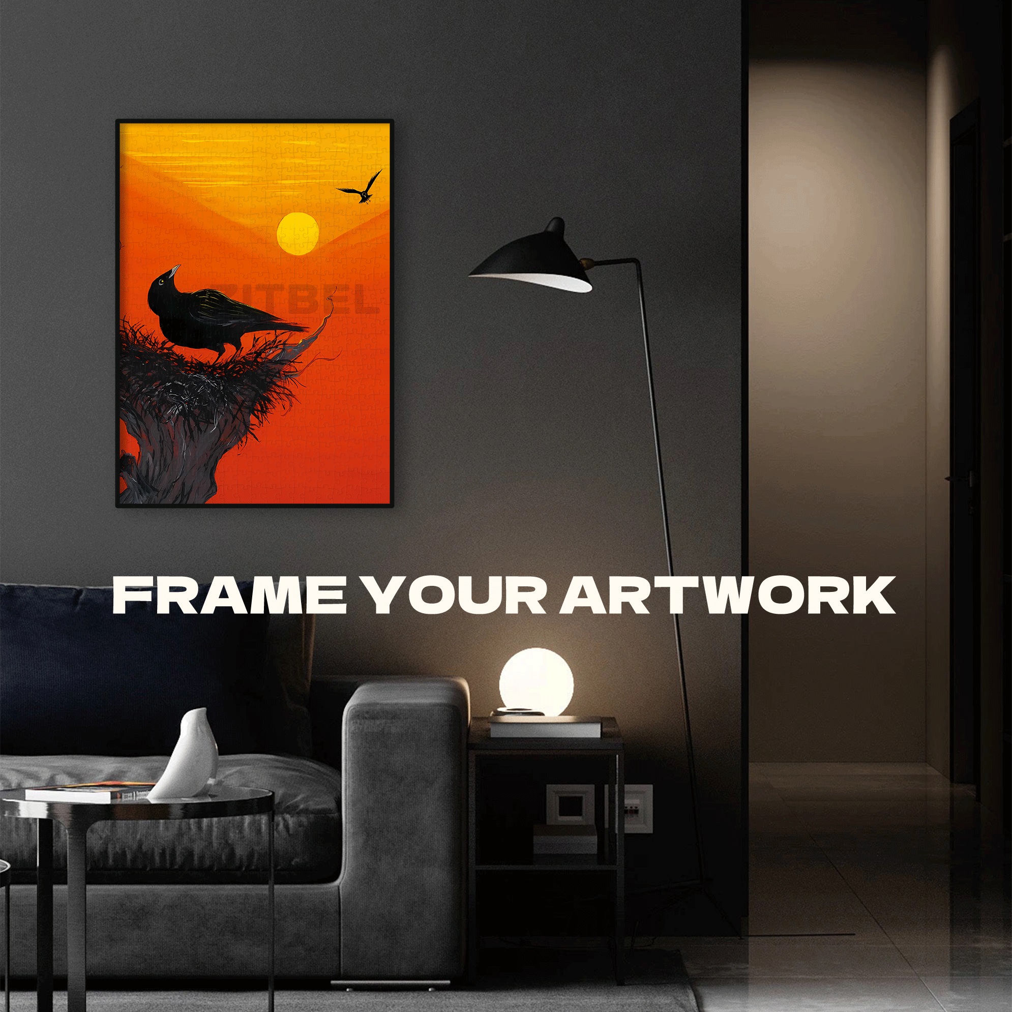 Returning To The Nest At Sunset 500pcs/1000pcs Jigsaw Puzzle, Scratch-Resistant, Interactive Family Game & Brain-Boosting DIY Decor, Perfect for Halloween, Christmas & New Year Gifts, Family Puzzle Game