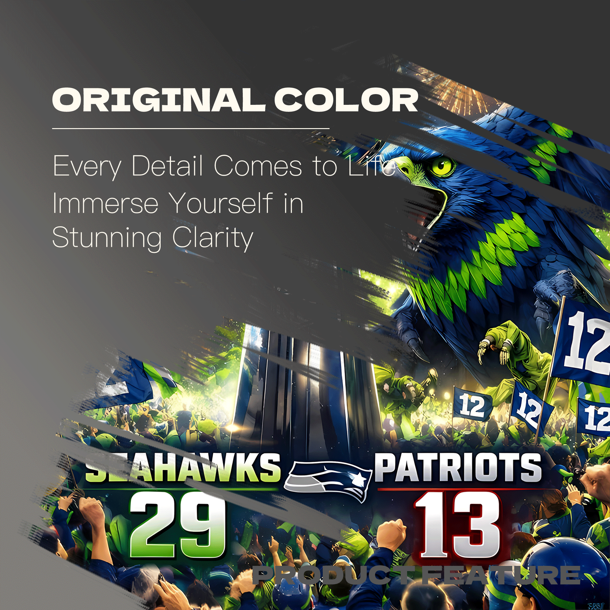 Superbowl Champions 500pcs/1000pcs Jigsaw Puzzle, Scratch-Resistant, Interactive Family Game & Brain-Boosting DIY Decor, Perfect for Halloween, Christmas & New Year Gifts, Family Puzzle Game
