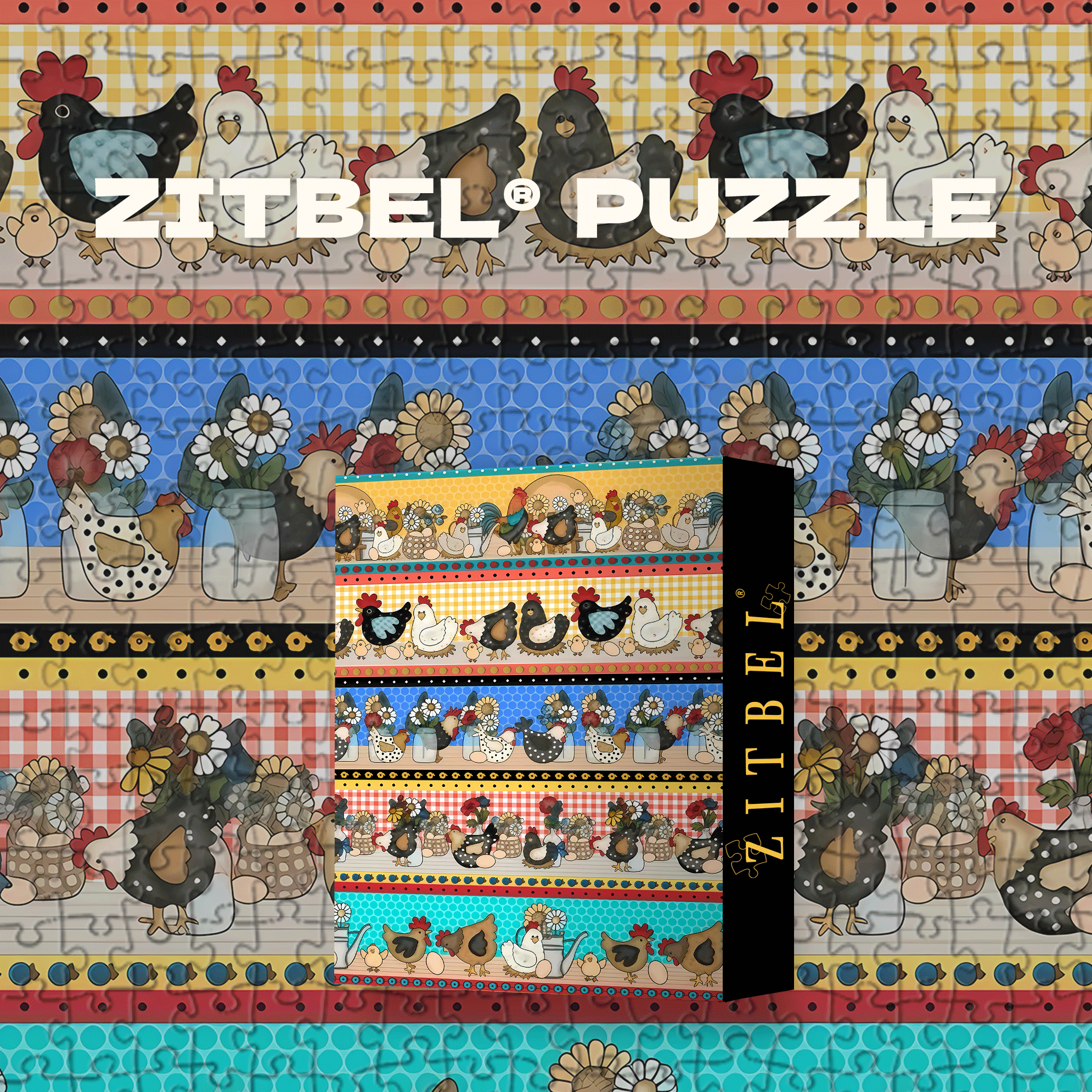The Home Of A Chicken 500pcs/1000pcs Jigsaw Puzzle, Scratch-Resistant, Interactive Family Game & Brain-Boosting DIY Decor, Perfect for Halloween, Christmas & New Year Gifts, Family Puzzle Game