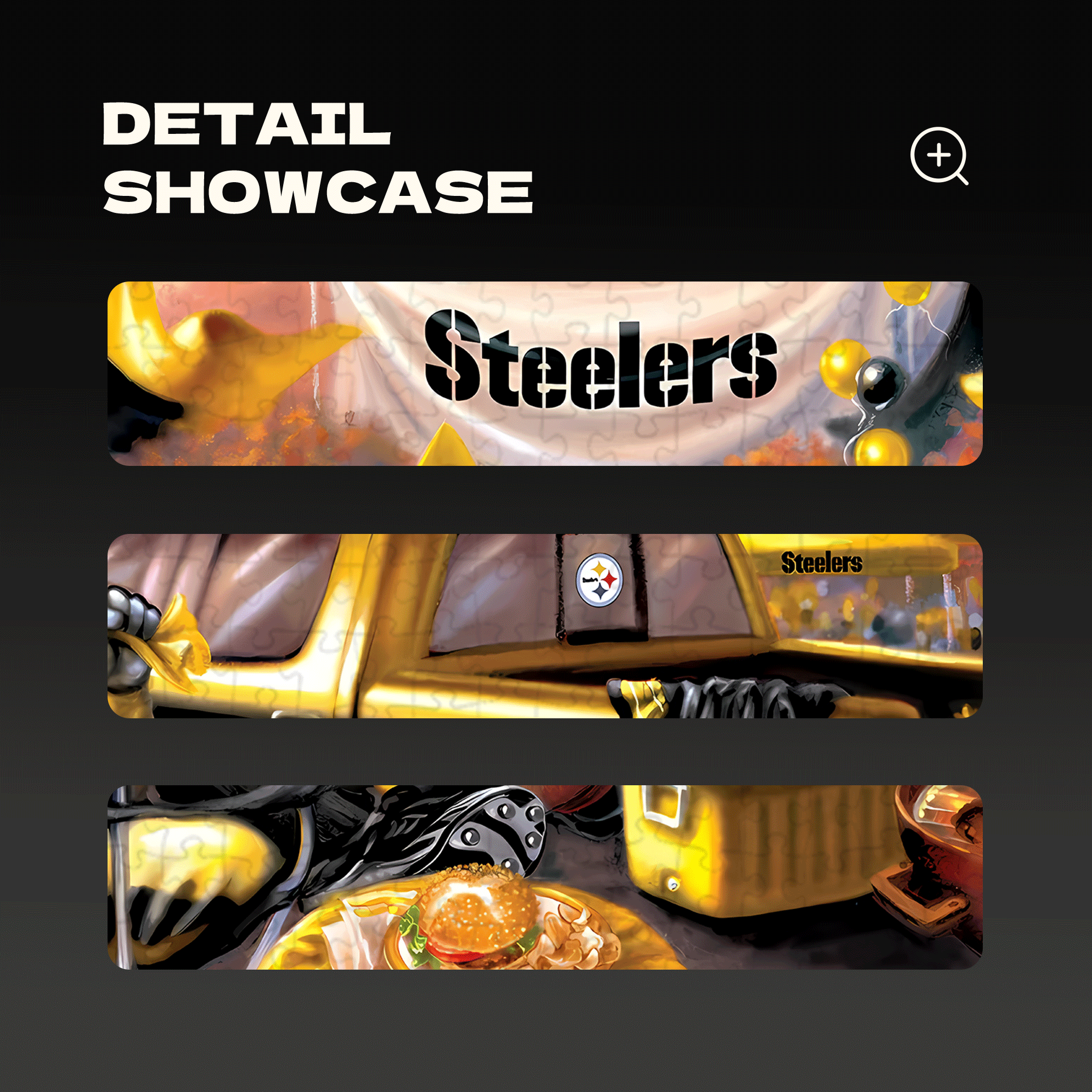 Pittsburgh Steelers Gameday 500pcs/1000pcs Jigsaw Puzzle, Scratch-Resistant, Interactive Family Game & Brain-Boosting DIY Decor, Perfect for Halloween, Christmas & New Year Gifts, Family Puzzle Game