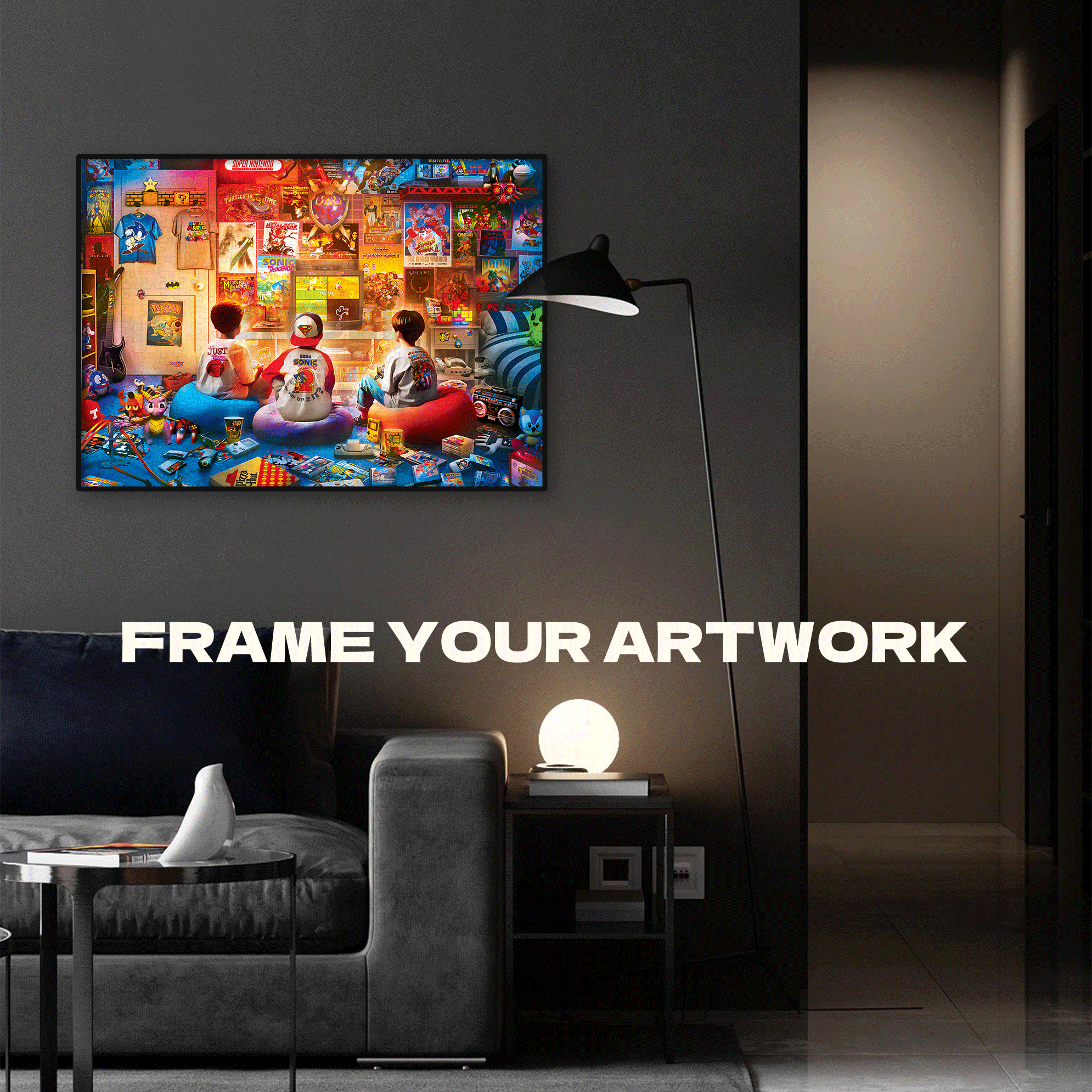 Pop Culture 3 500pcs/1000pcs Jigsaw Puzzle, Scratch-Resistant, Interactive Family Game & Brain-Boosting DIY Decor, Perfect for Halloween, Christmas & New Year Gifts, Family Puzzle Game