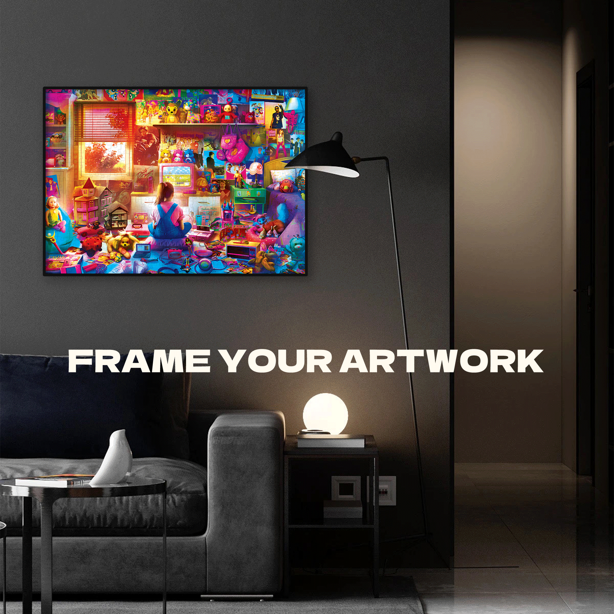 Pop Culture 4 500pcs/1000pcs Jigsaw Puzzle, Scratch-Resistant, Interactive Family Game & Brain-Boosting DIY Decor, Perfect for Halloween, Christmas & New Year Gifts, Family Puzzle Game