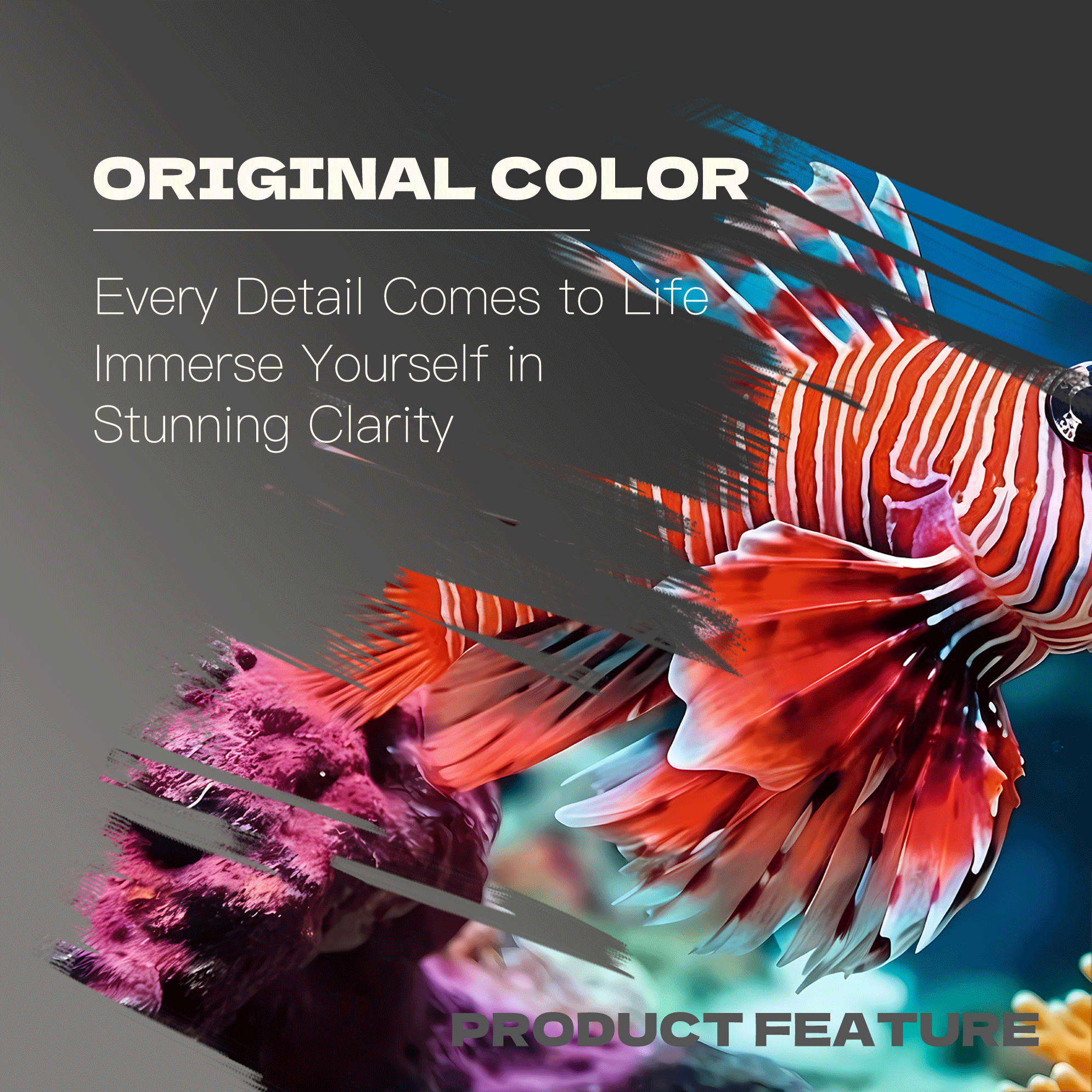 Red Lionfish 500pcs/1000pcs Jigsaw Puzzle, Scratch-Resistant, Interactive Family Game & Brain-Boosting DIY Decor, Perfect for Halloween, Christmas & New Year Gifts, Family Puzzle Game